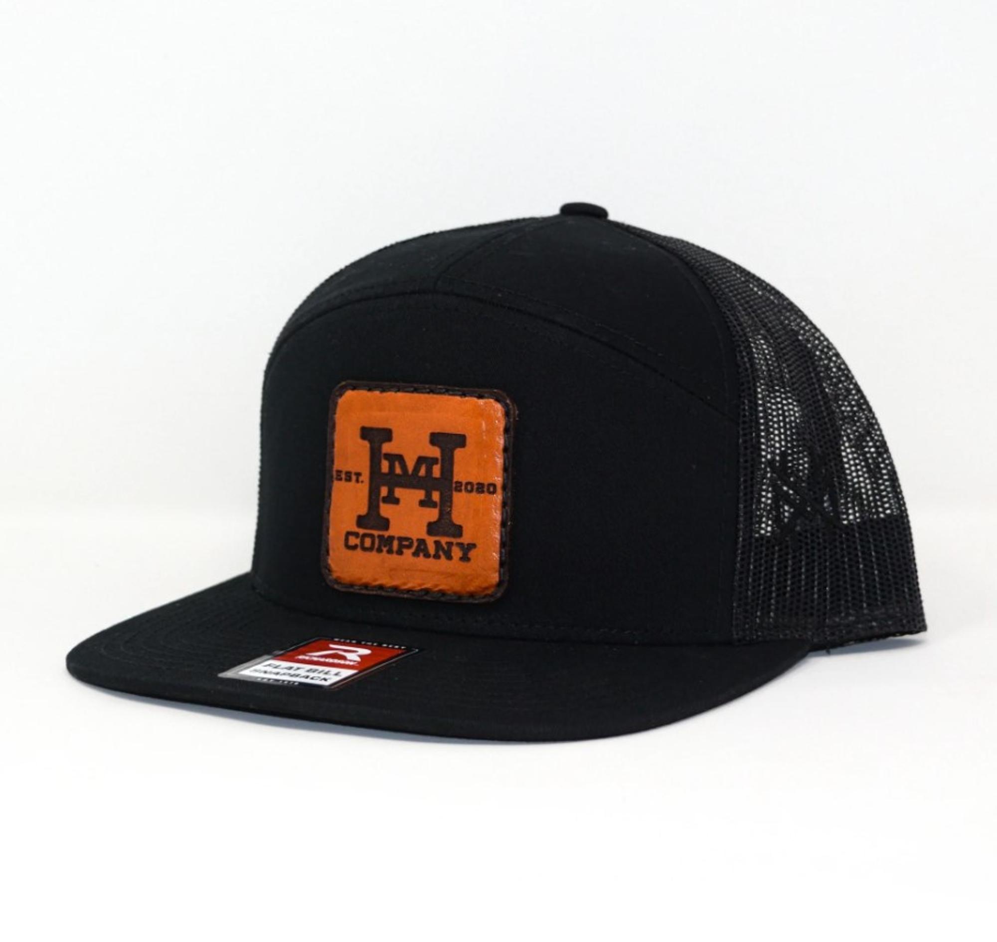 Mad Hatter Co Leather Patch 7 Panel Hat