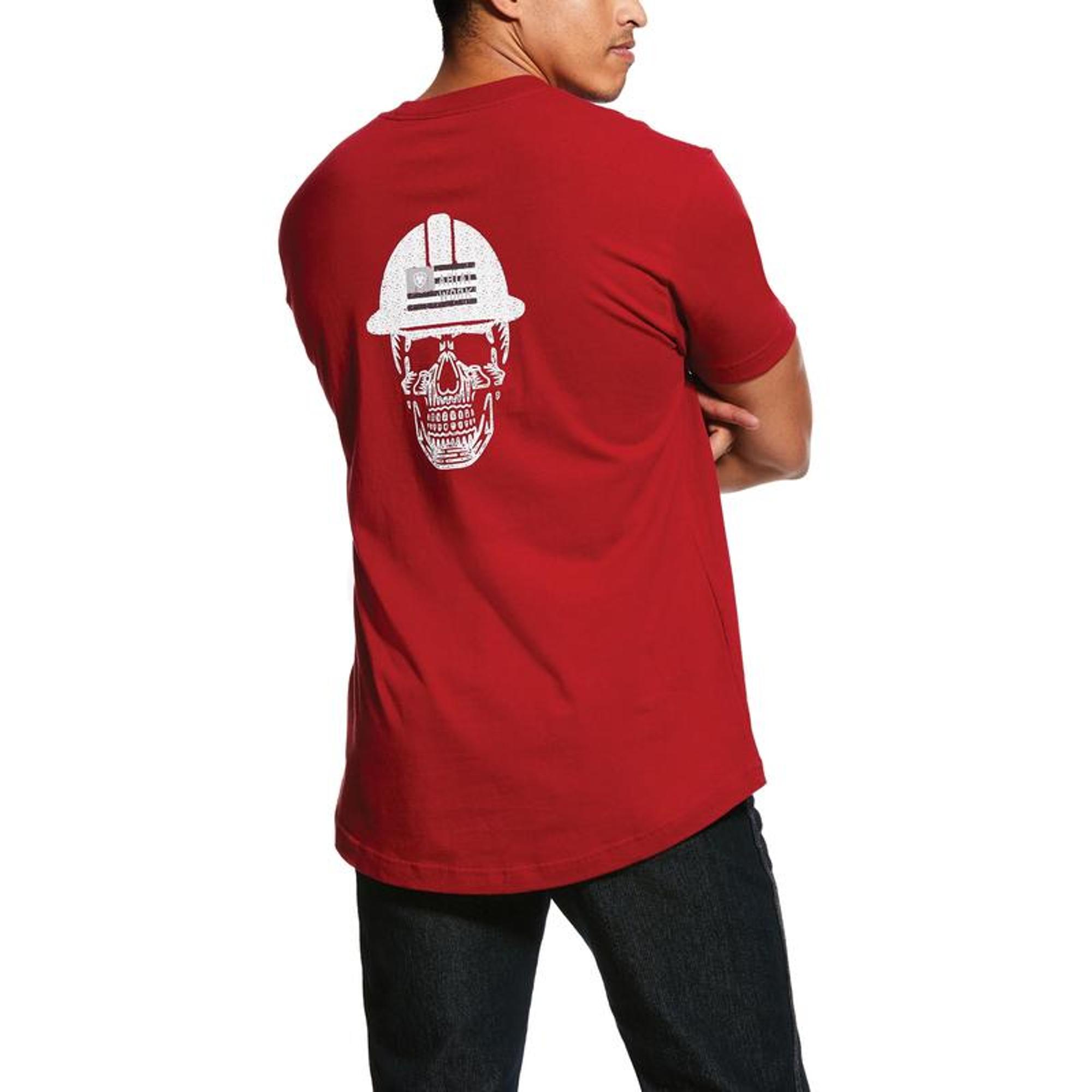 Men's Rebar Cotton Strong Roughneck Skull Short Sleeve Tshirt