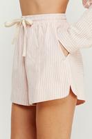 In My Element Striped Linen Drawstring Shorts
