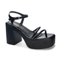 Avianna Platform Sandals: BLACK