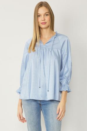 Brunch With You Ruffle Collar Top