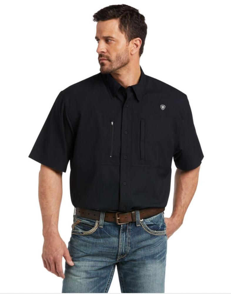 Venttek Classic Short Sleeve Shirt: BLACK