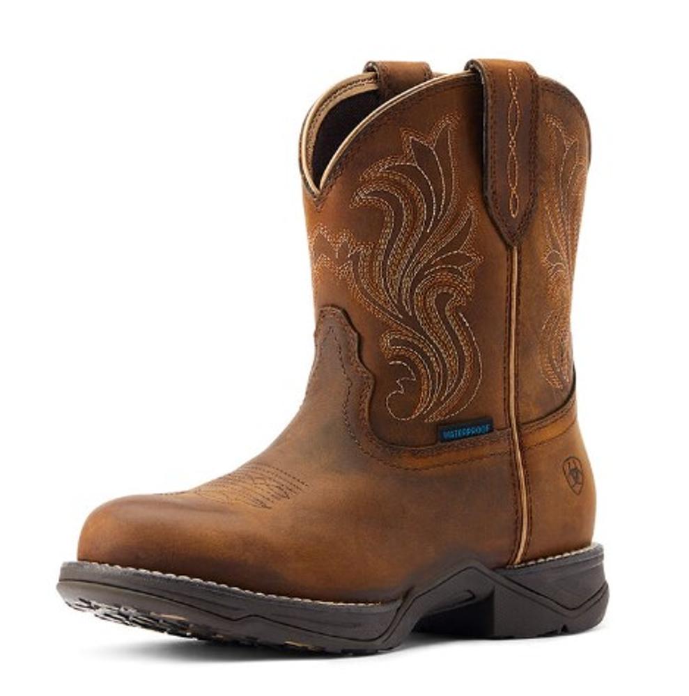 Women`s Anthem Round Toe Shortie Waterproof Western Boots (Item #10044411)