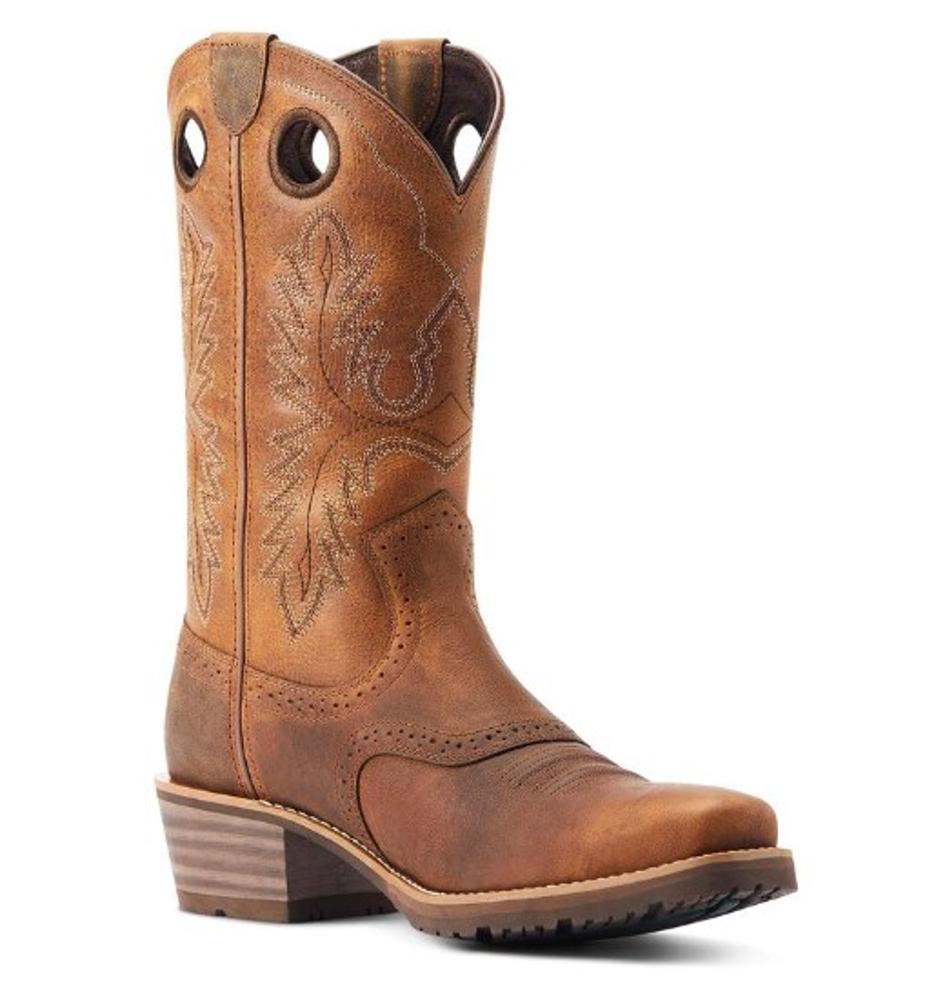 Hybrid Roughstock Square Toe Western Boots