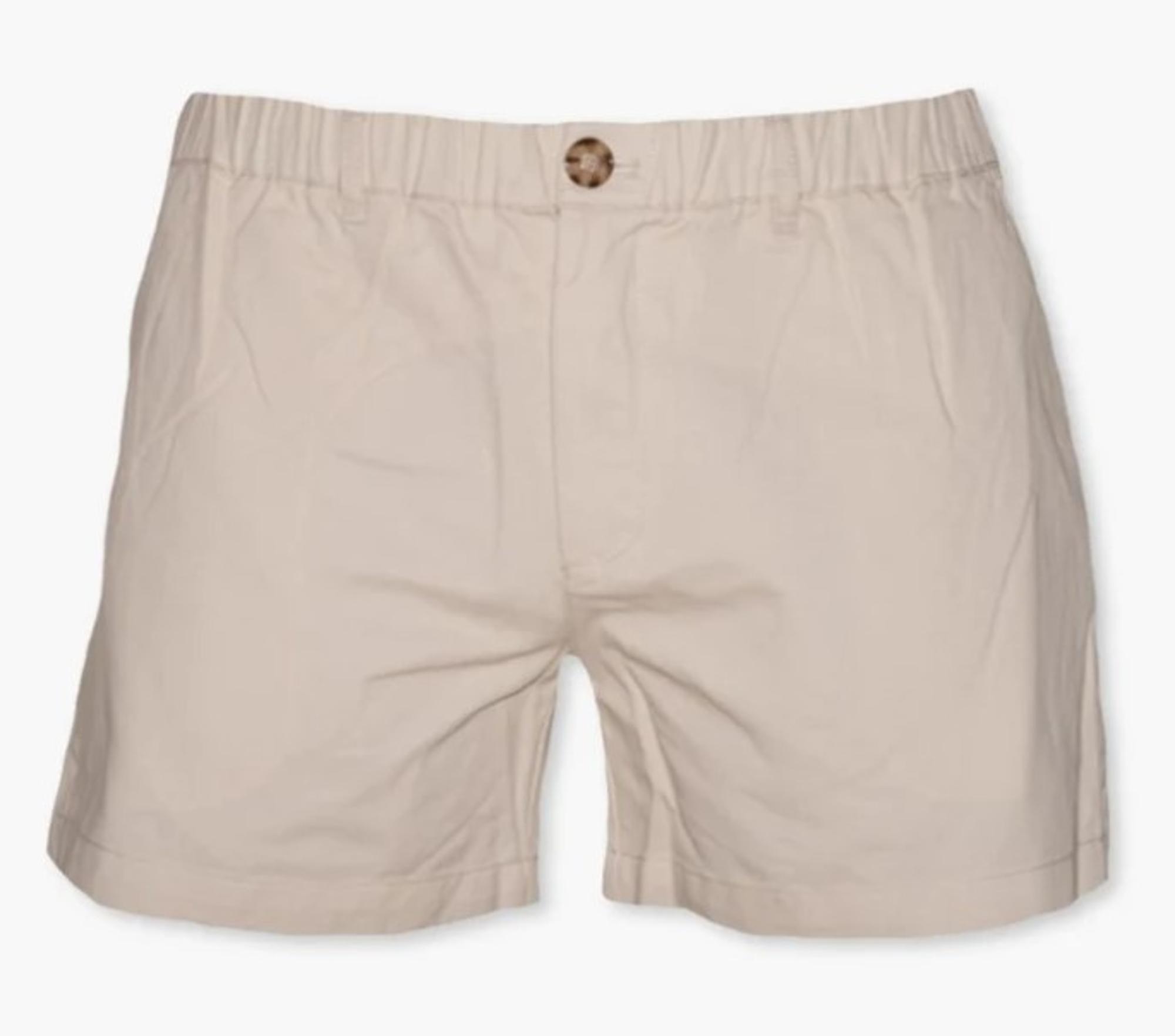 Stone Khaki 4- Way Stretch Shorts