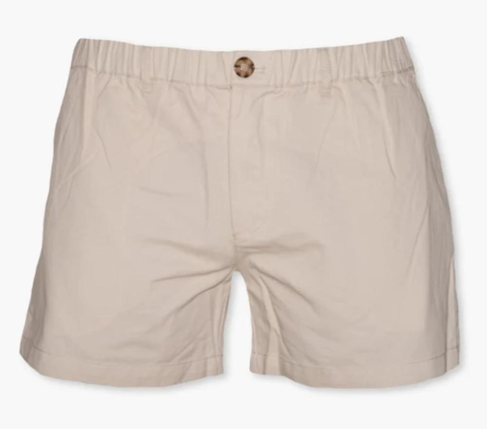 Stone Khaki 4-Way Stretch Shorts