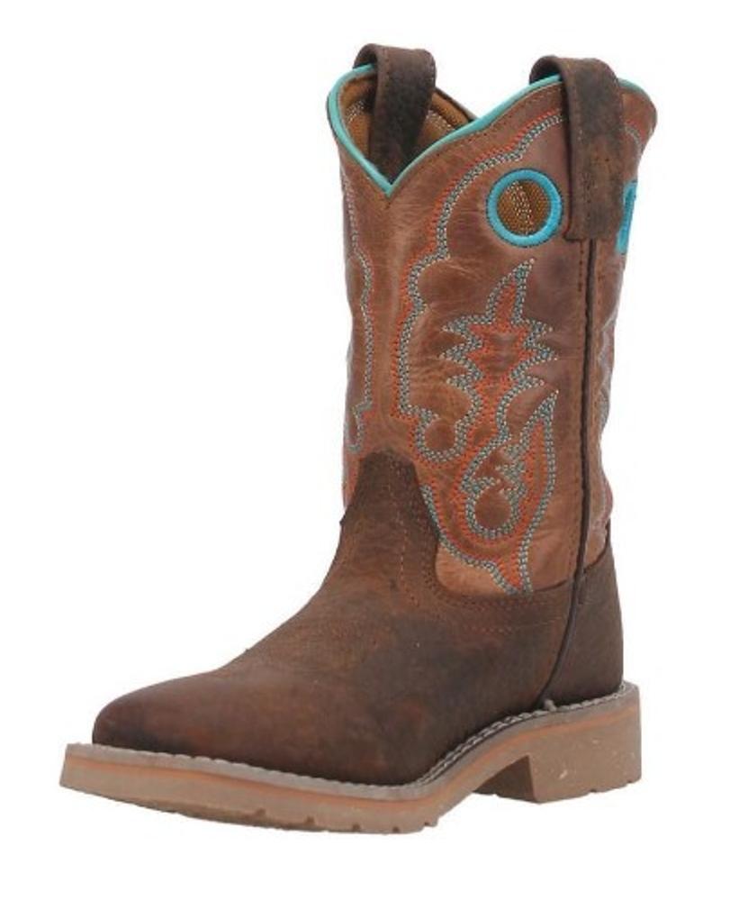 Youth Rye Square Toe Western Boots