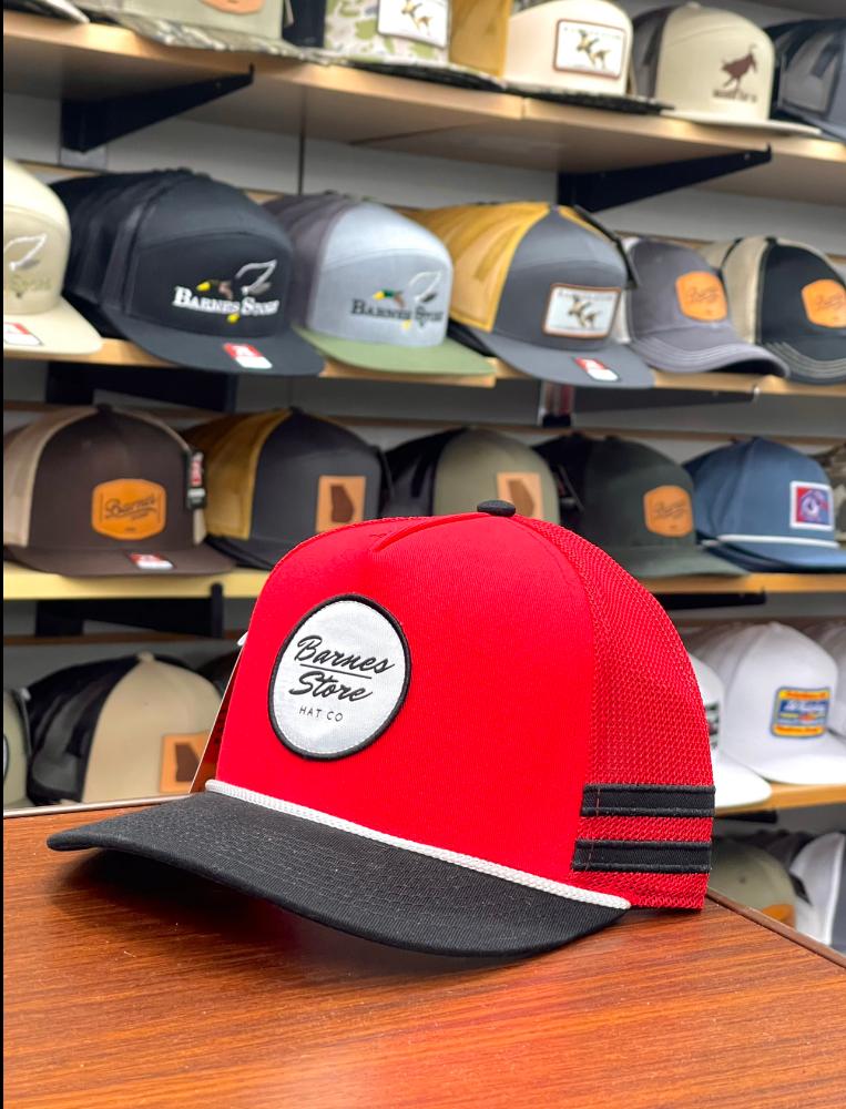 Barnes Hat Co Trucker Hat: RED