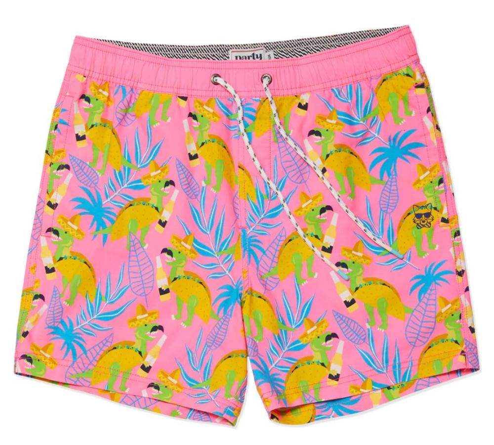 T-Mex Swim Shorts: PINK