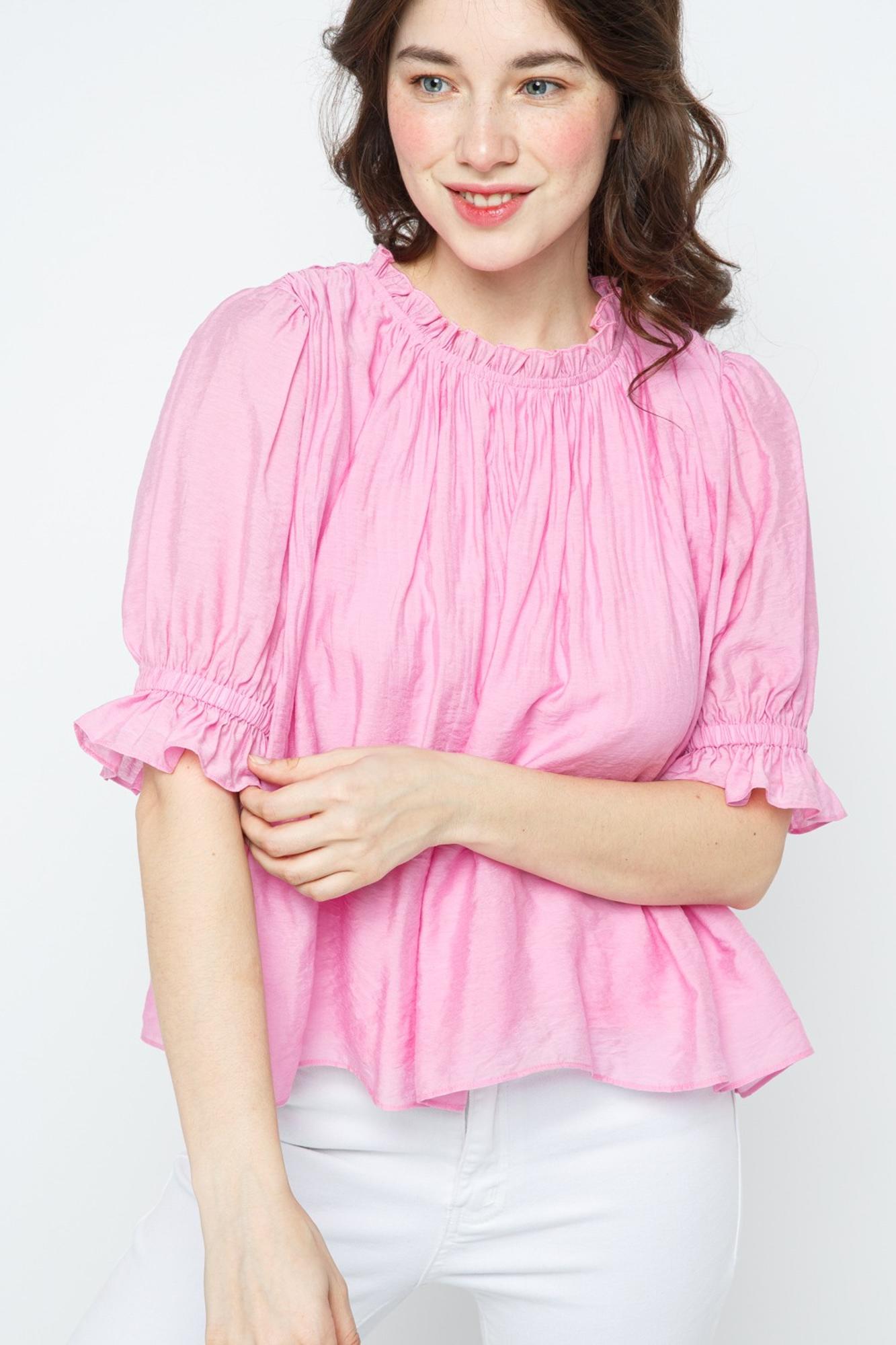 Pretty As Can Be Pleated Blouse