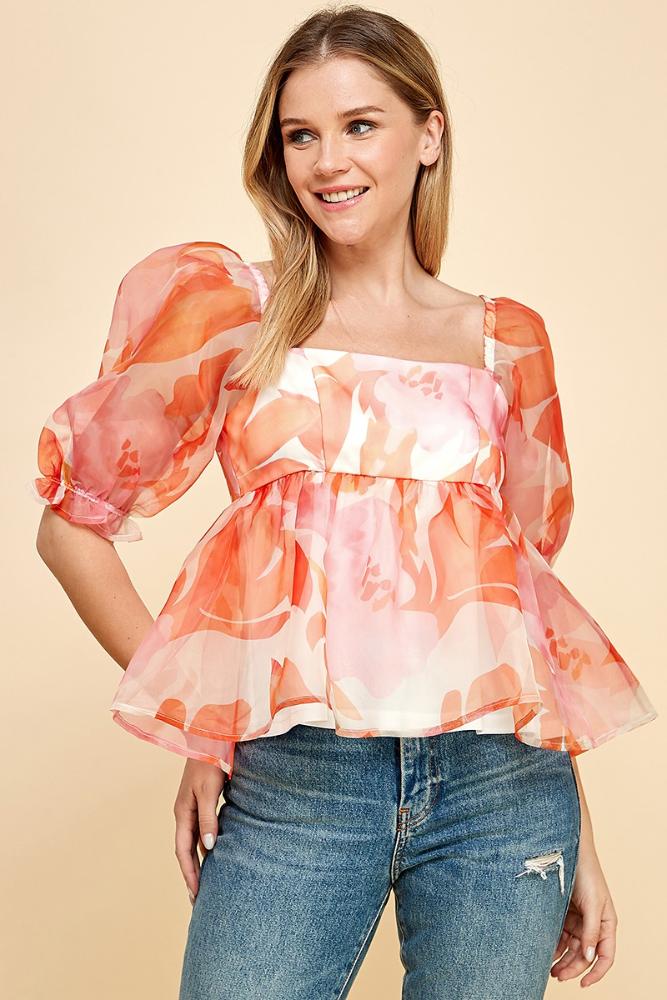 Picture Perfect Puff Sleeve Top (Item #CT8191)