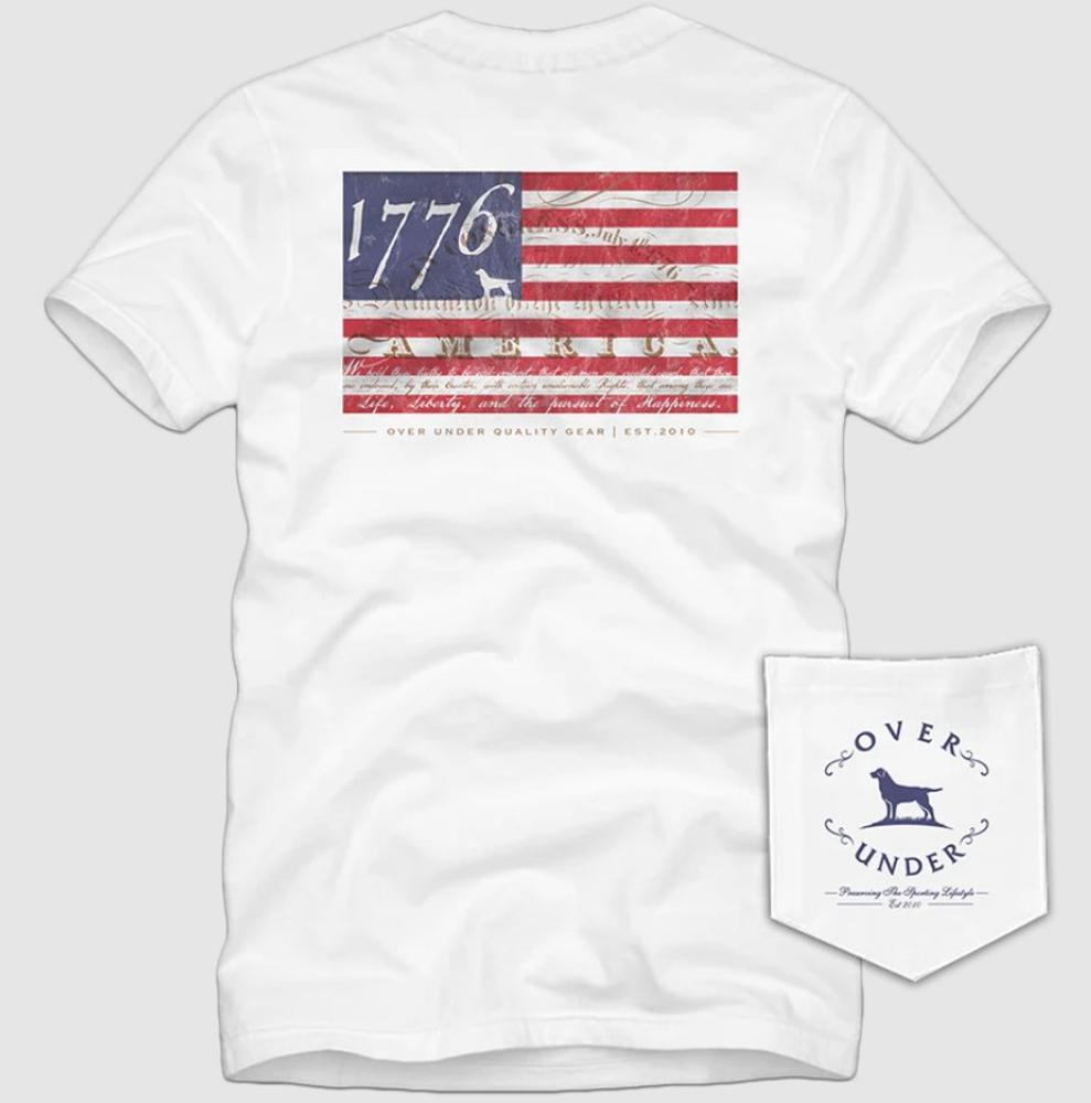 1776 Short Sleeve Tshirt: WHITE