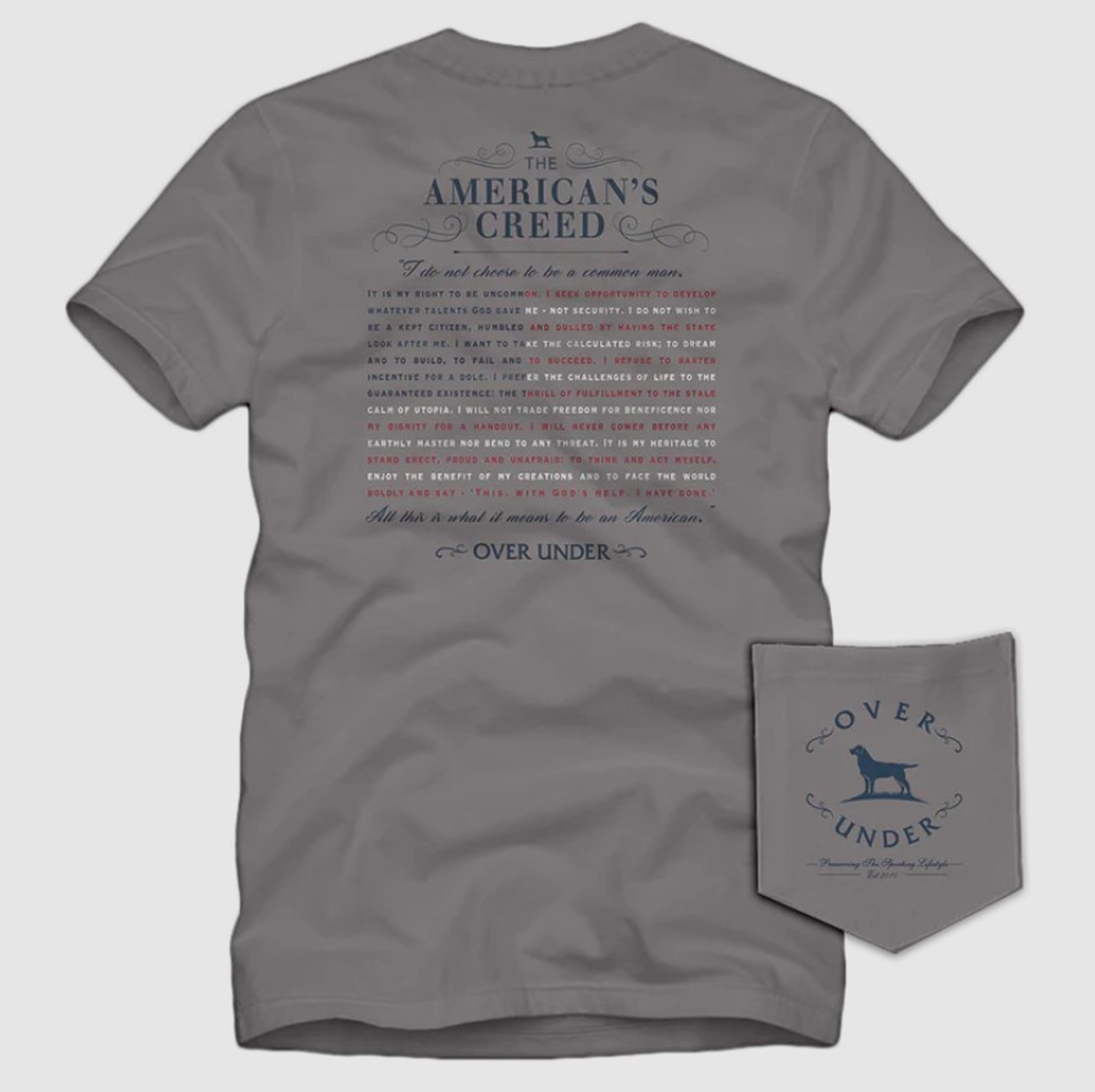 American's Creed Short Sleeve Tshirt