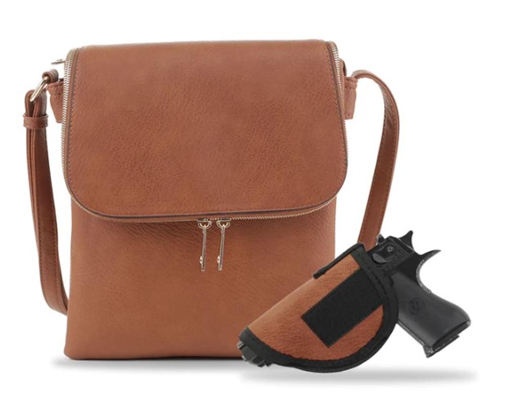 Cheyanne Concealed Carry Crossbody with Lock & Key: CG