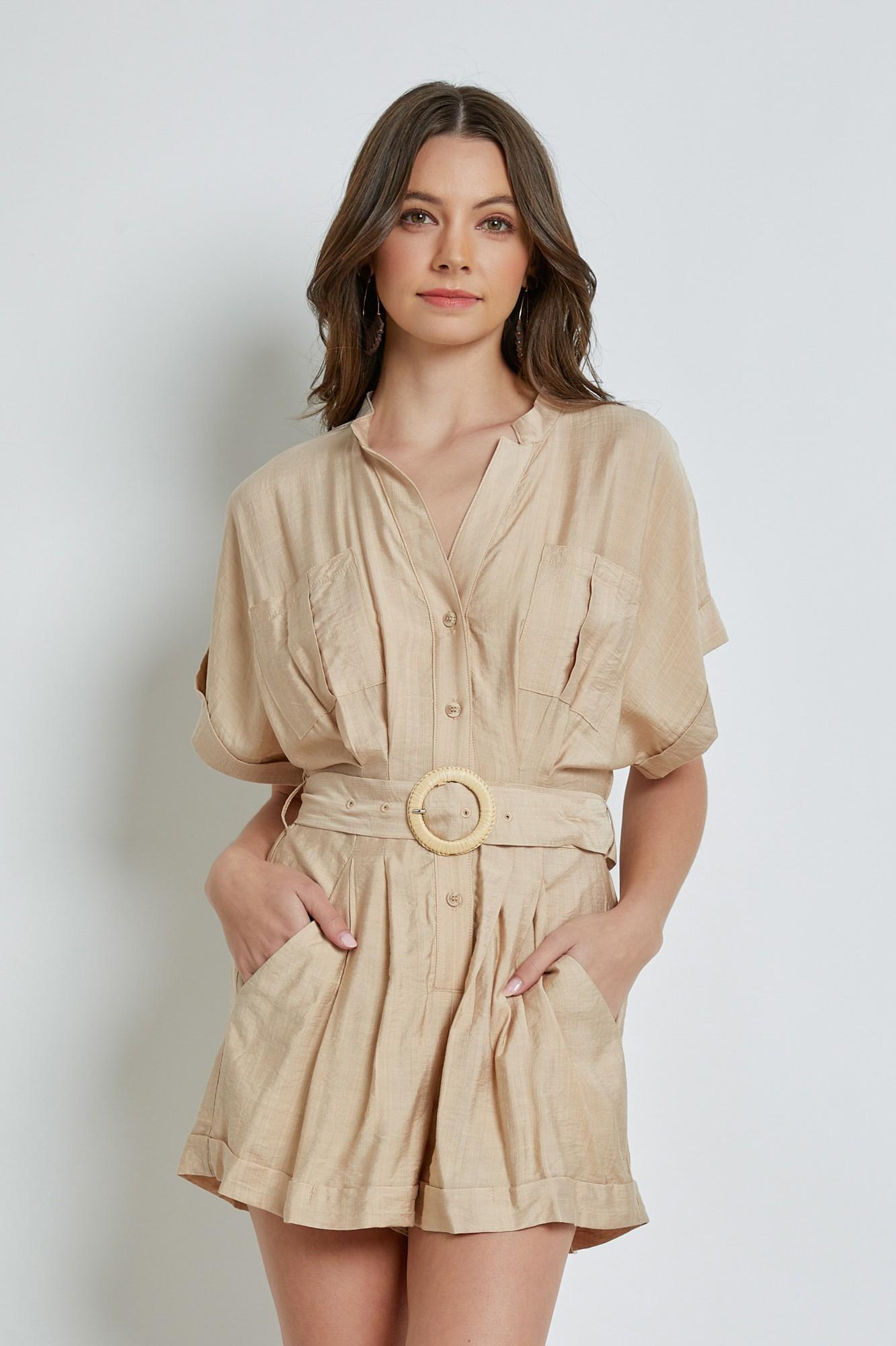 Lots Of Love Belted Romper