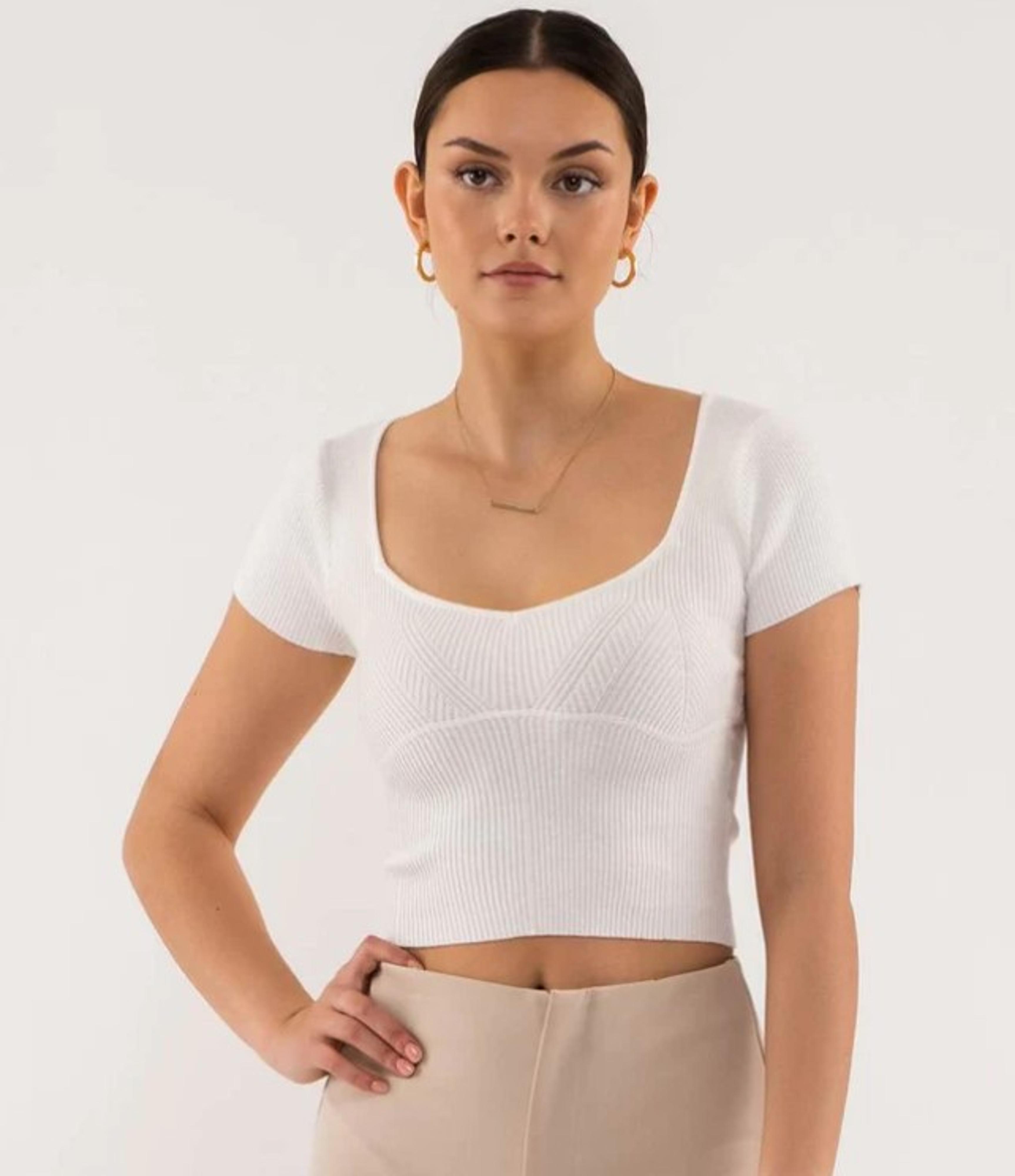  Hope For Us Ribbed Ss Top