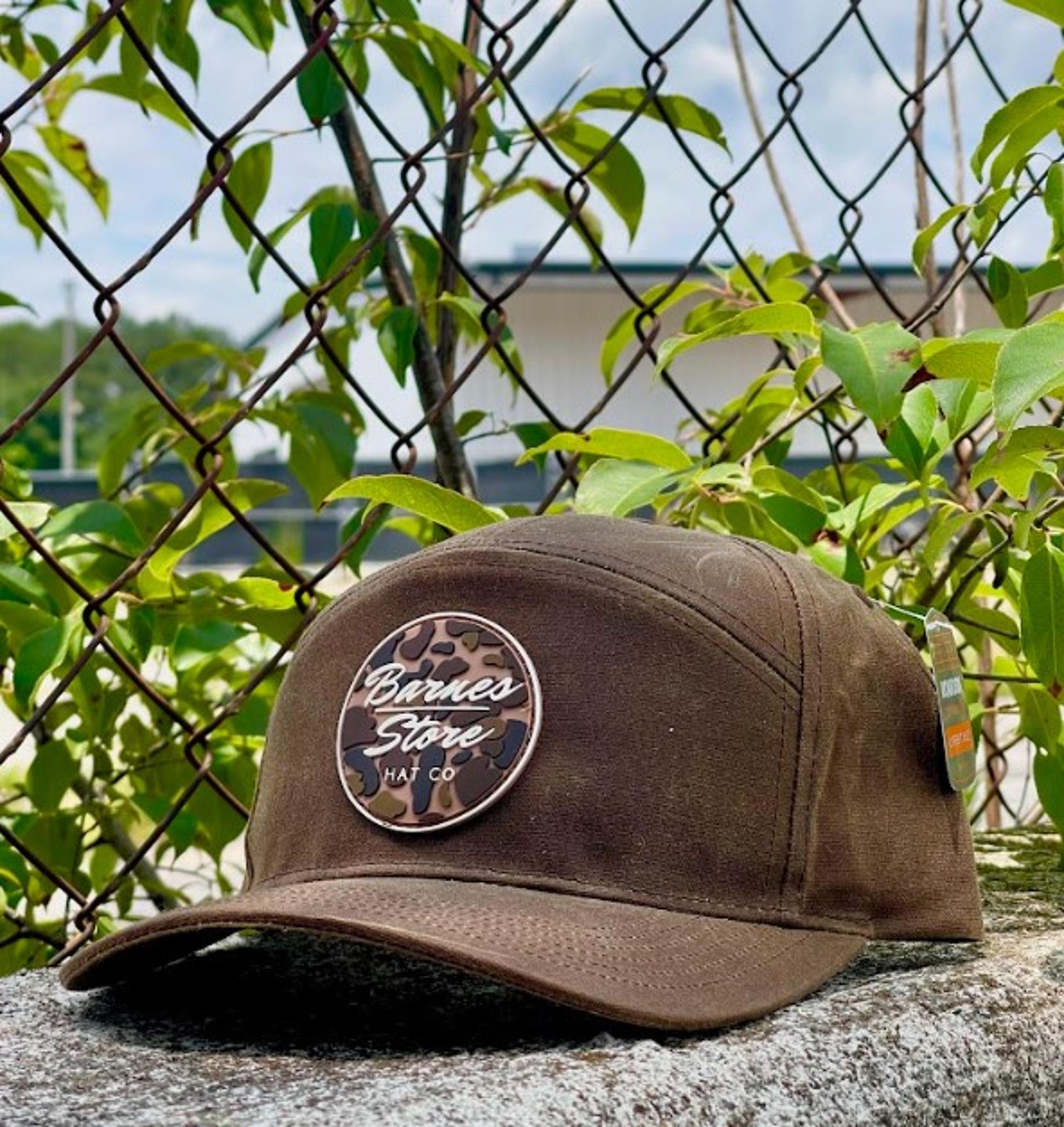 Camo Rubber Patch Waxed Hat