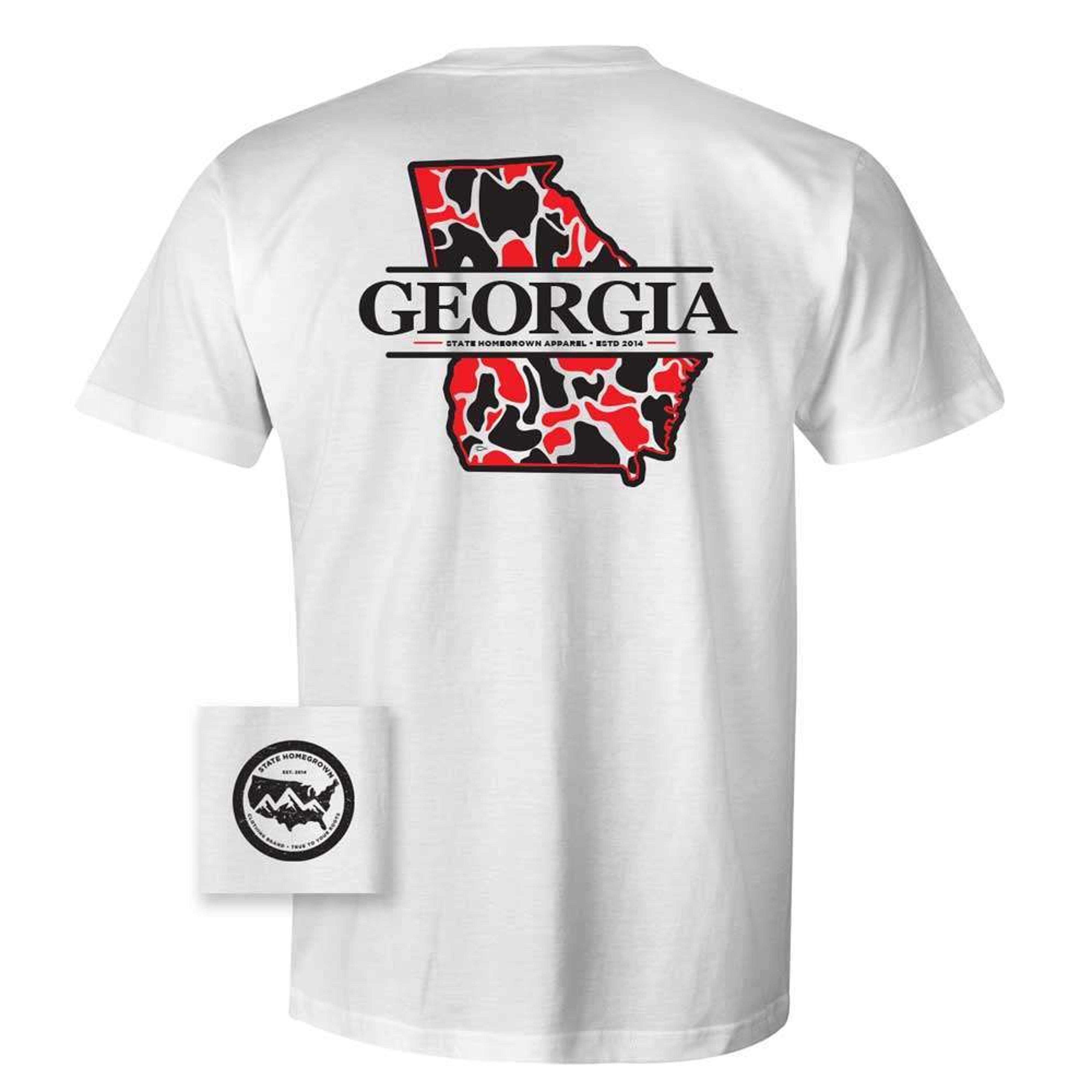  Georgia Red Camo Ss T- Shirt