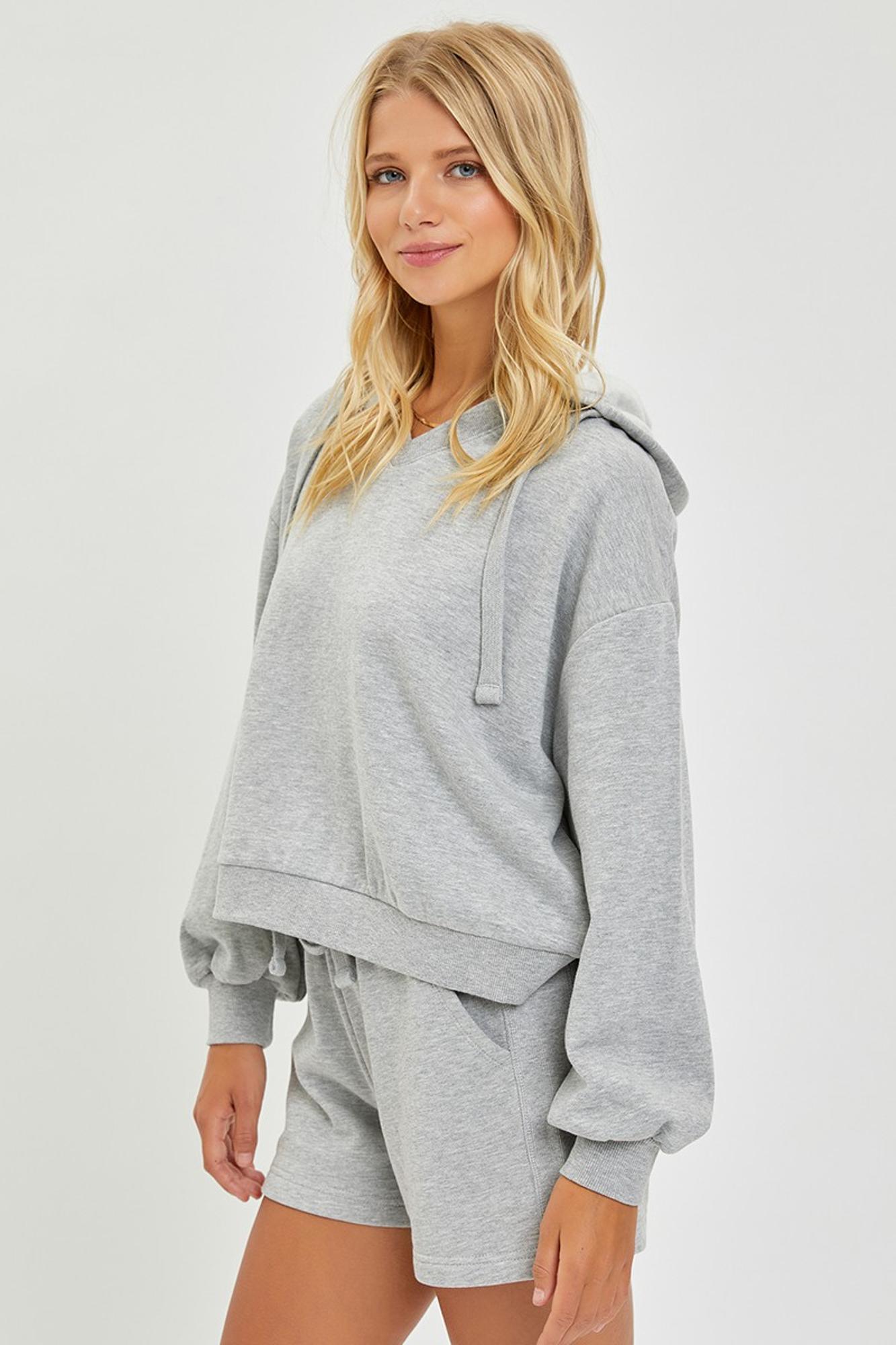 By The Bonfire Oversized Cropped Hoodie
