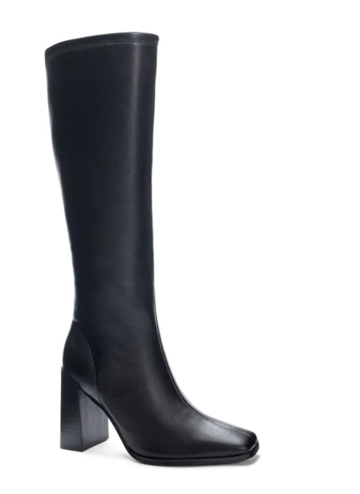 Mary High Heel Dress Boot: BLACK