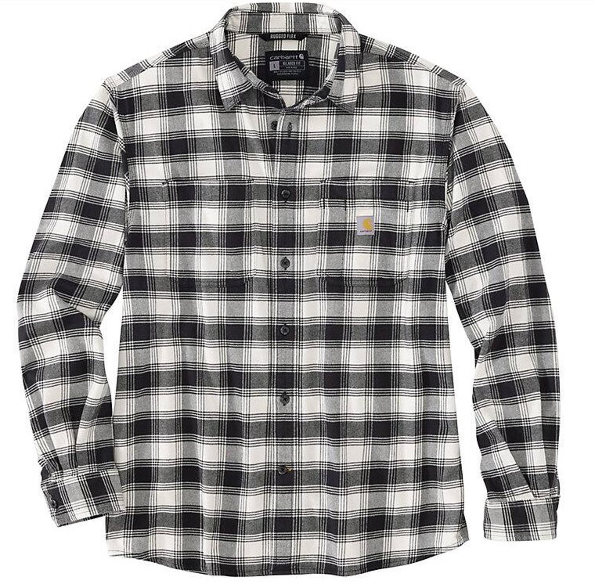 Relaxed Fit Midweight Long Sleeve Flannel