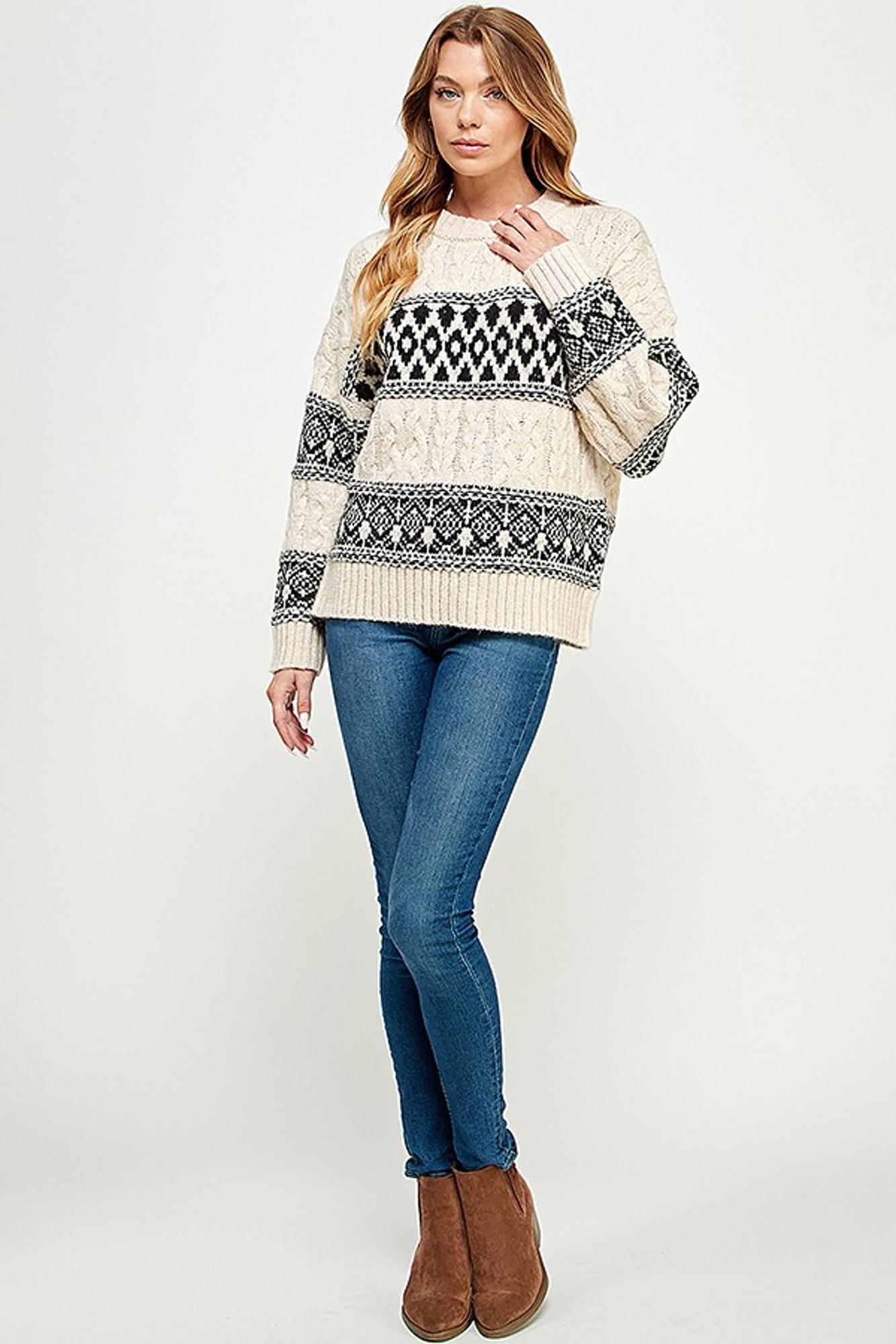 Jackie Jacquard Sweater