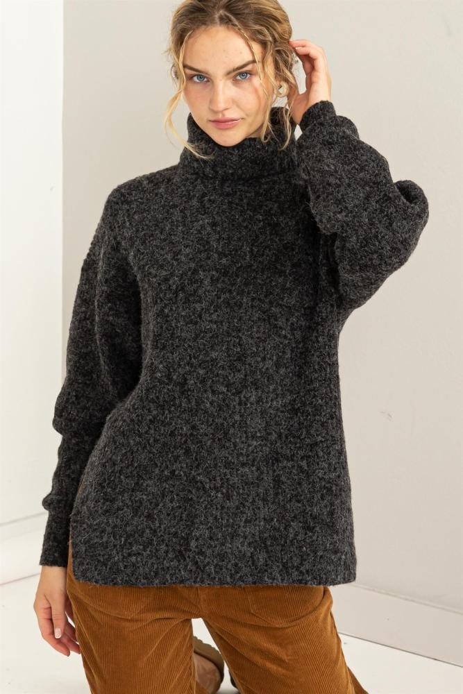 Brunch Date Sweater: BLACK