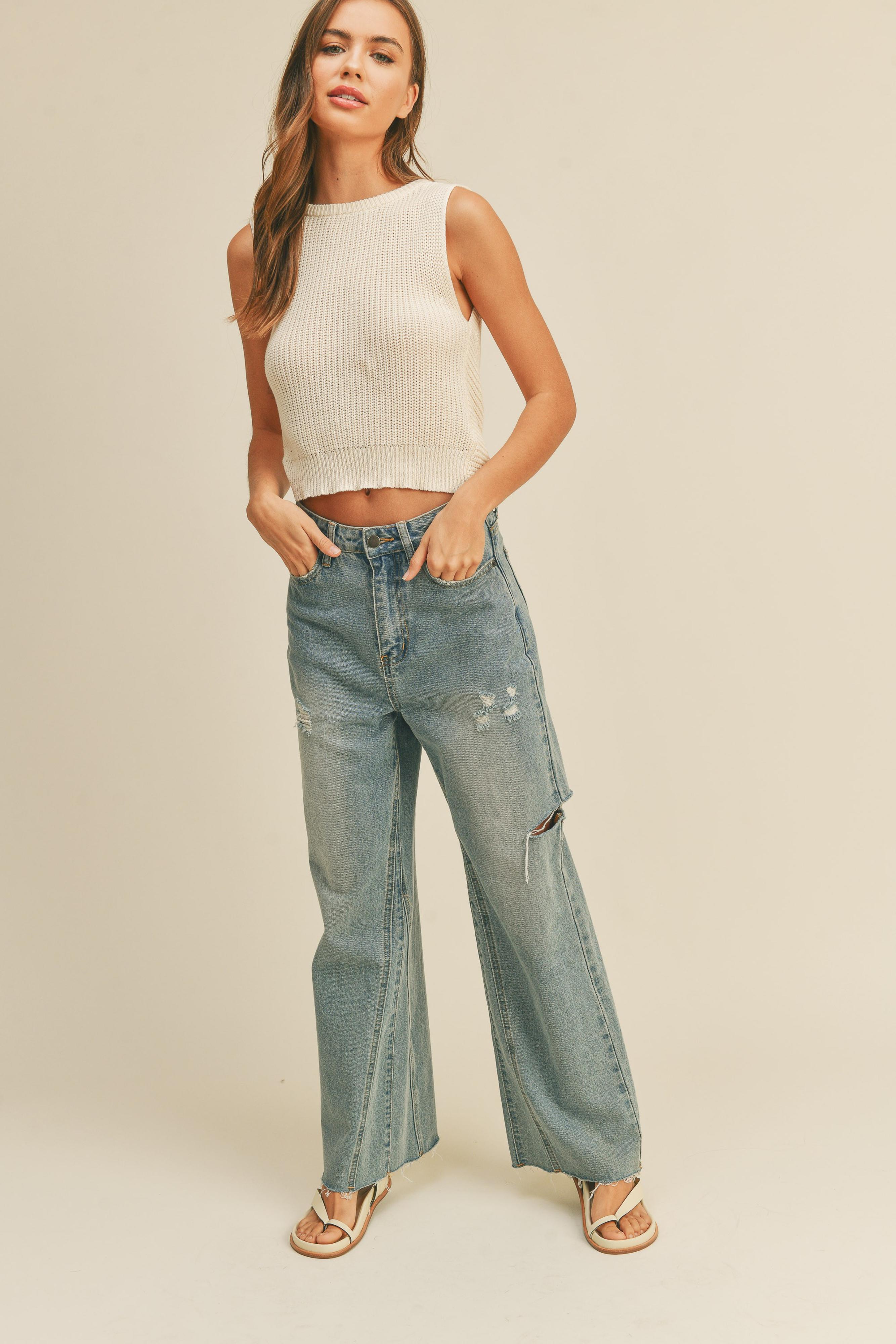  Highlight The Night Wide Leg Jeans
