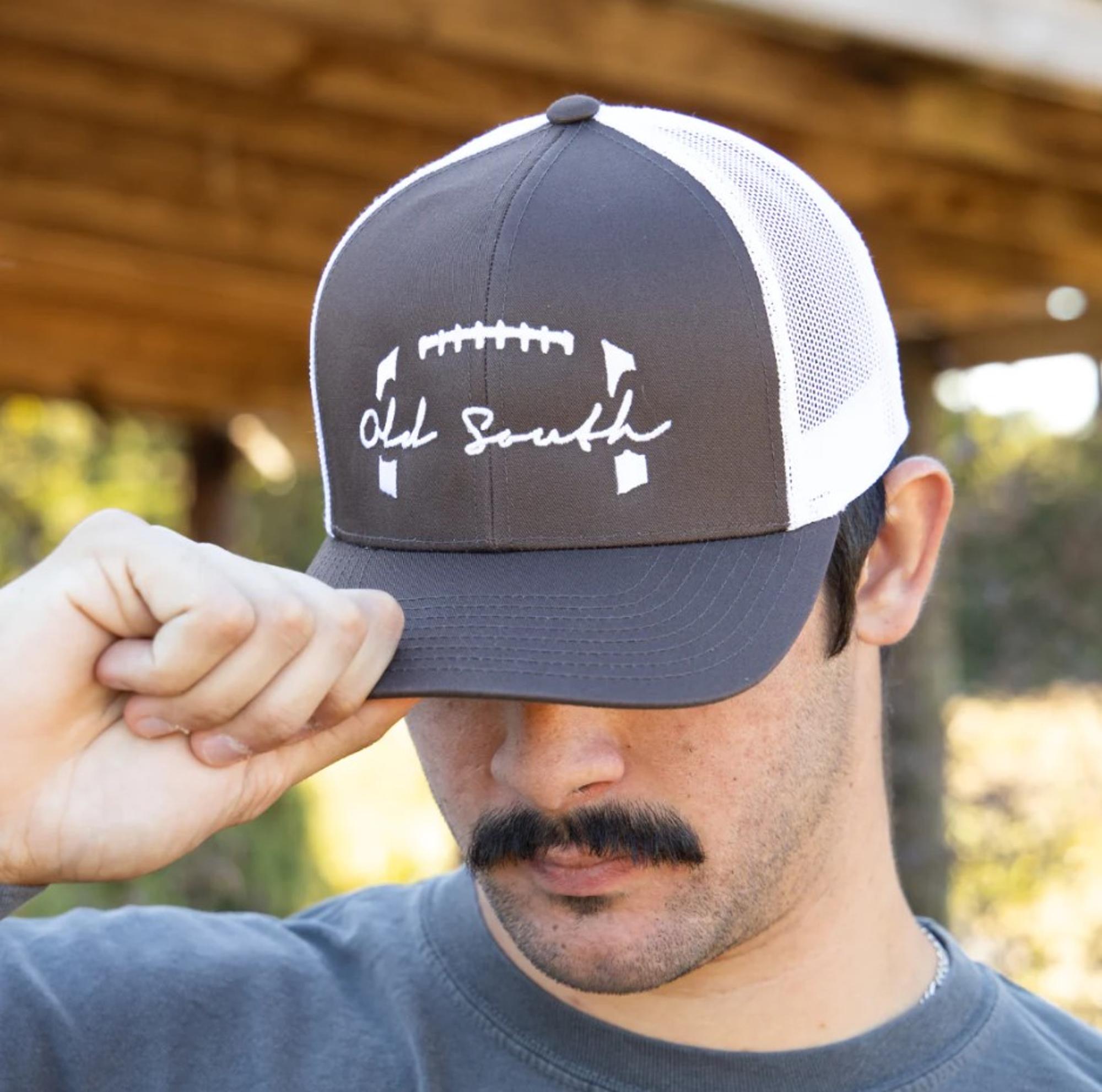 Football Stitched Trucker Hat