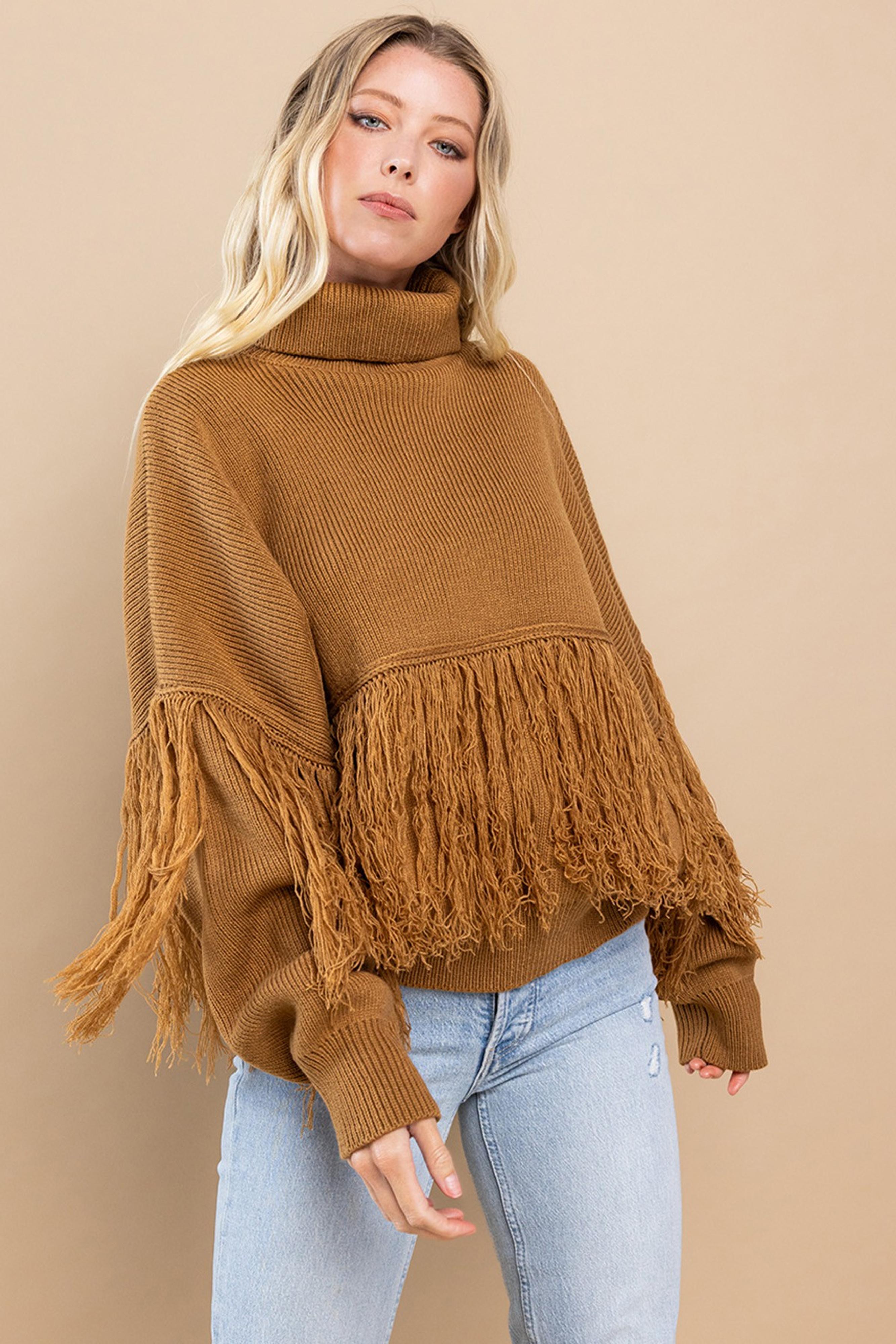  Come On Girls Fringe Sweater