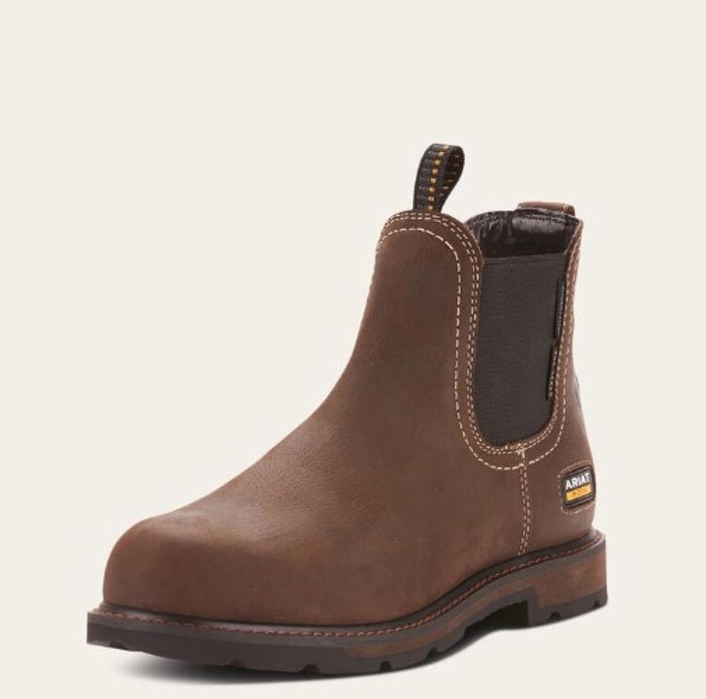 Men`s Groundbreaker Chelsea Waterproof Steel Toe Boots (Item #10024983)