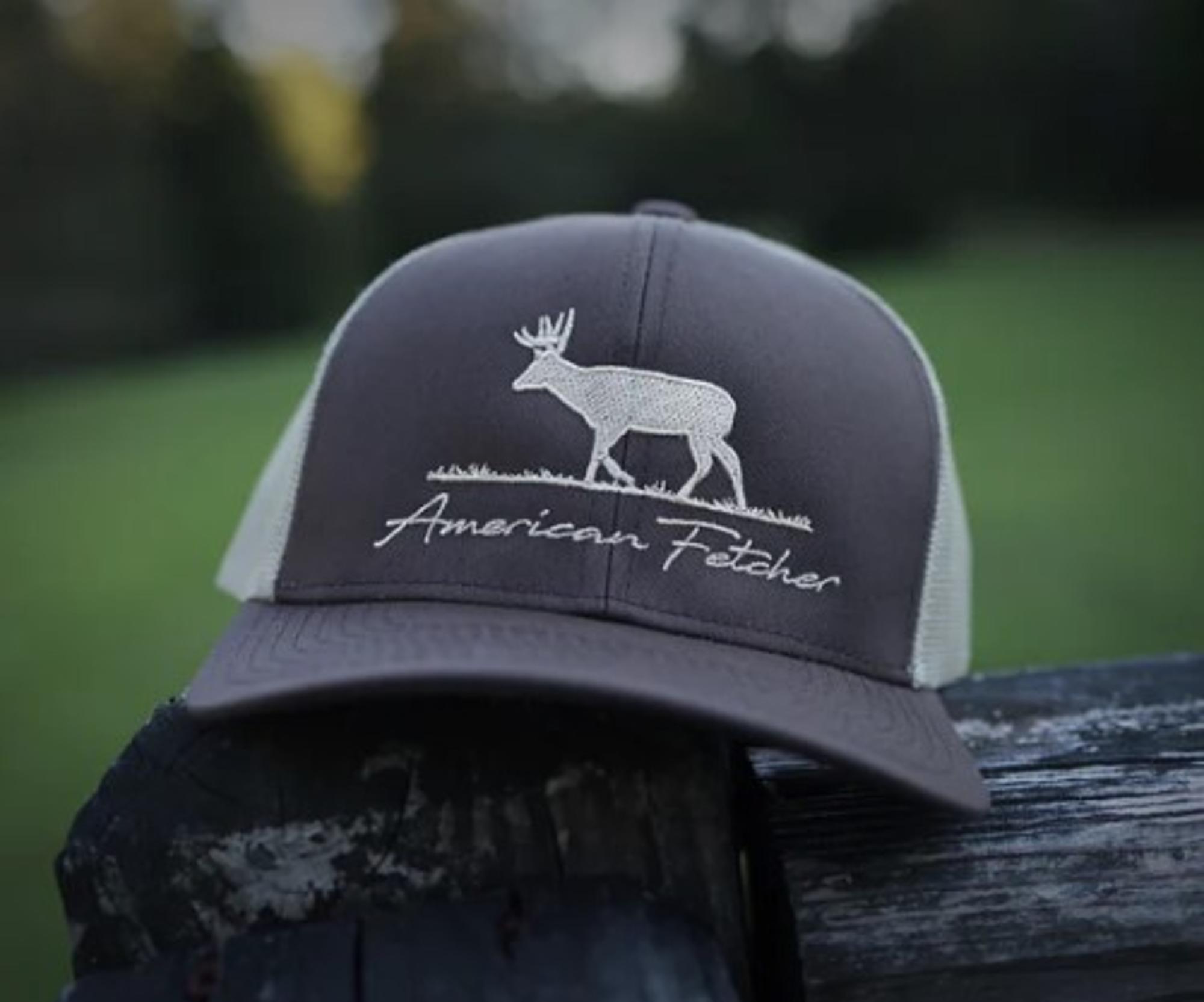 Deer Trucker Hat - Brown/Khaki