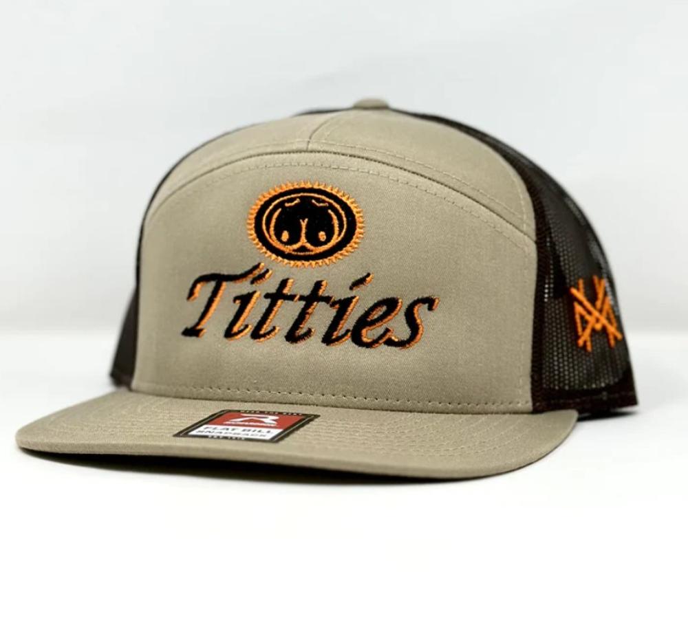 MHC Titties 7 Panel Trucker Hat (Item #MHC168TITS)