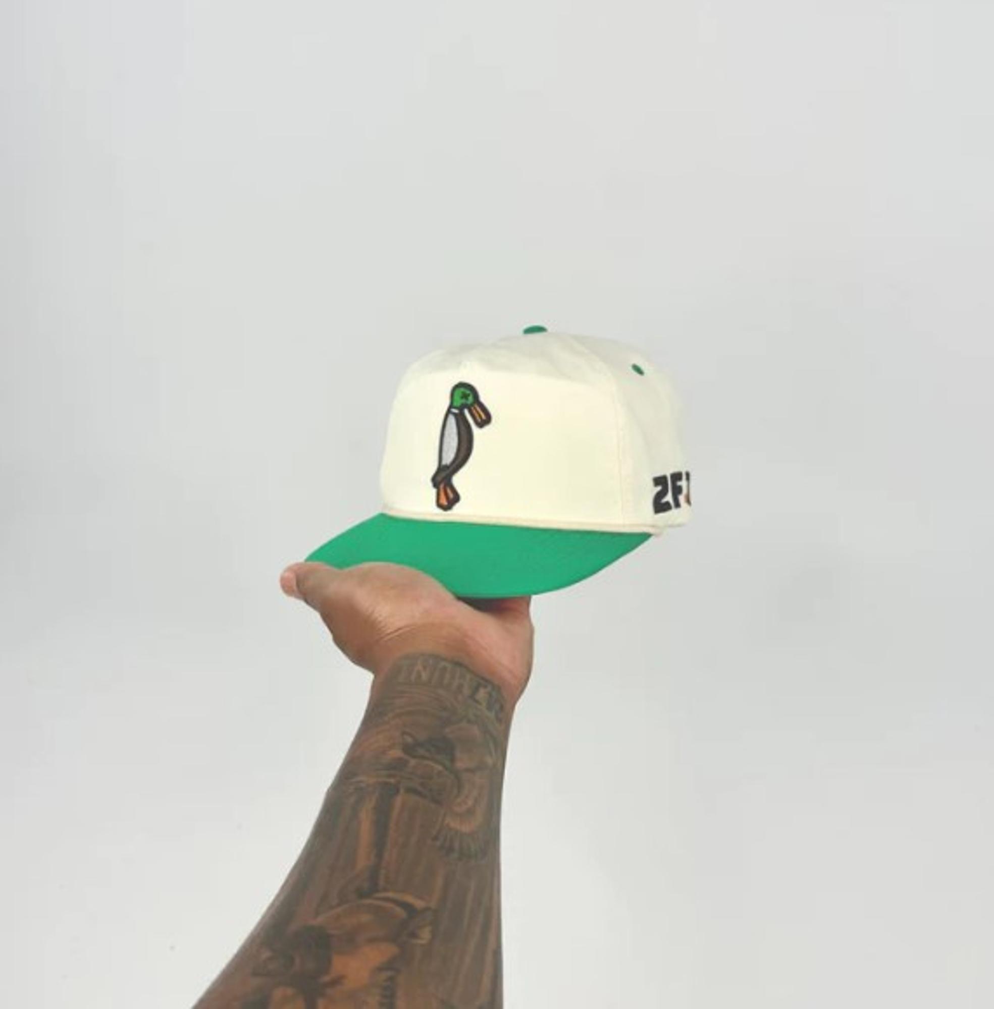 Duck Rope Hat - Off White/Green