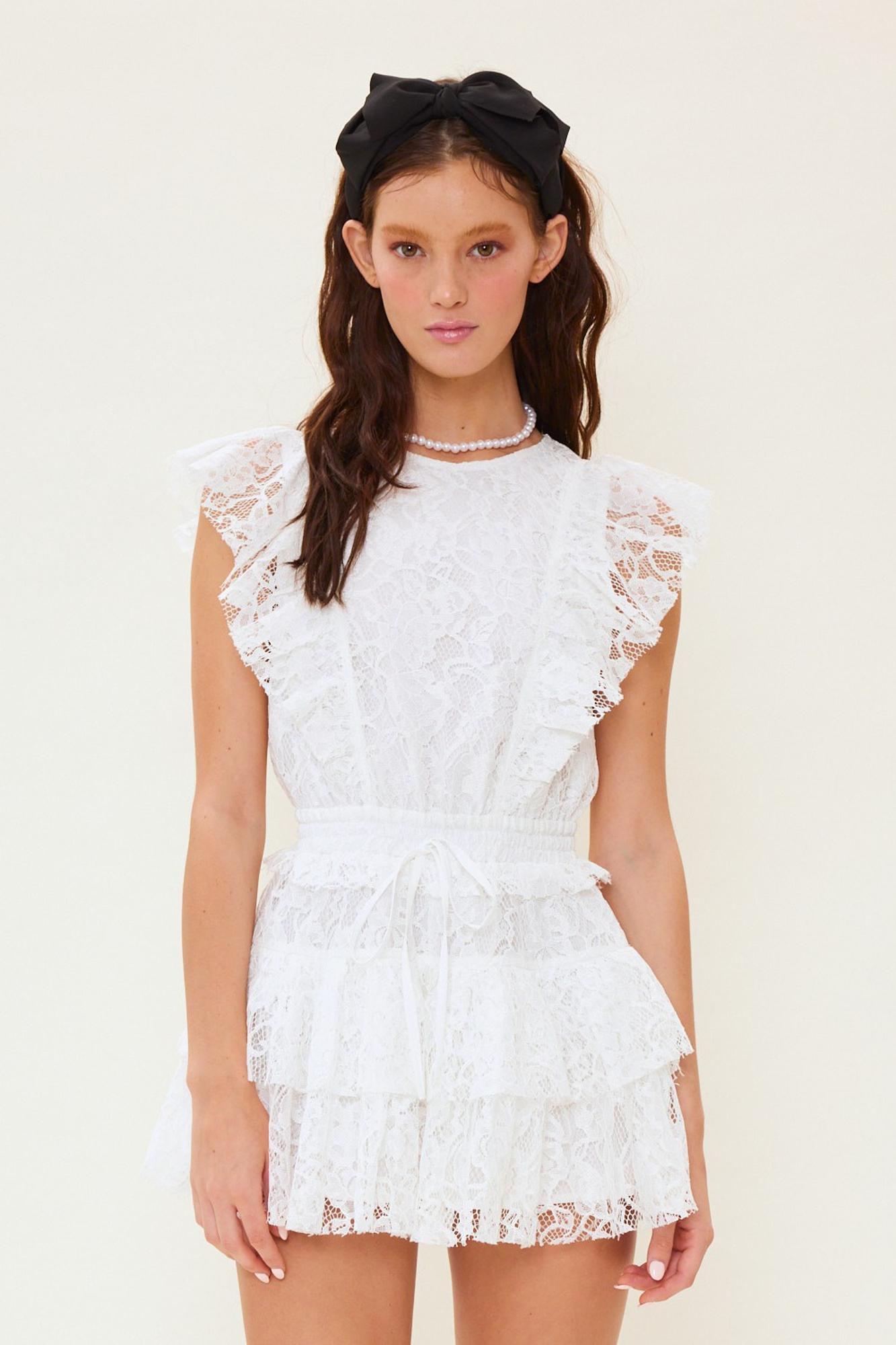 Call Me Sometime Lace Romper