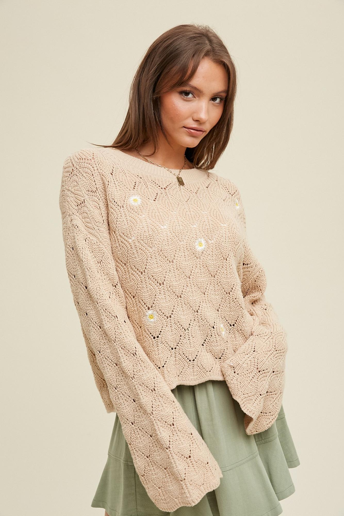 Daisy Patch Sweater