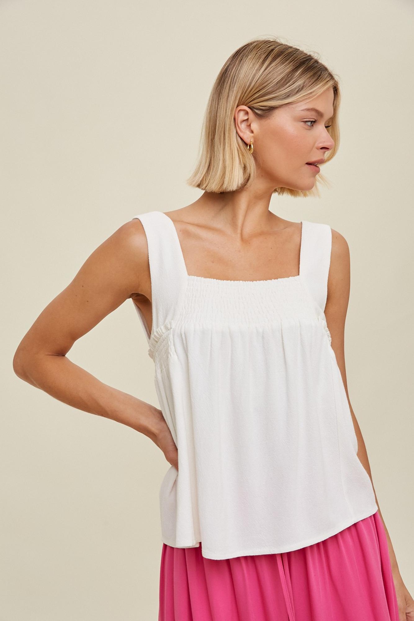 Go Out West Square Neck Tank Top