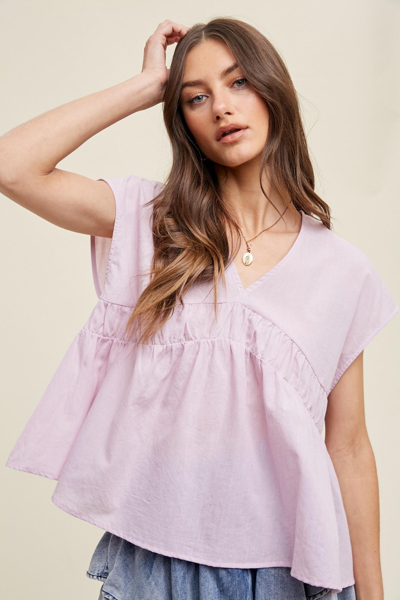 South For The Summer Babydoll Top