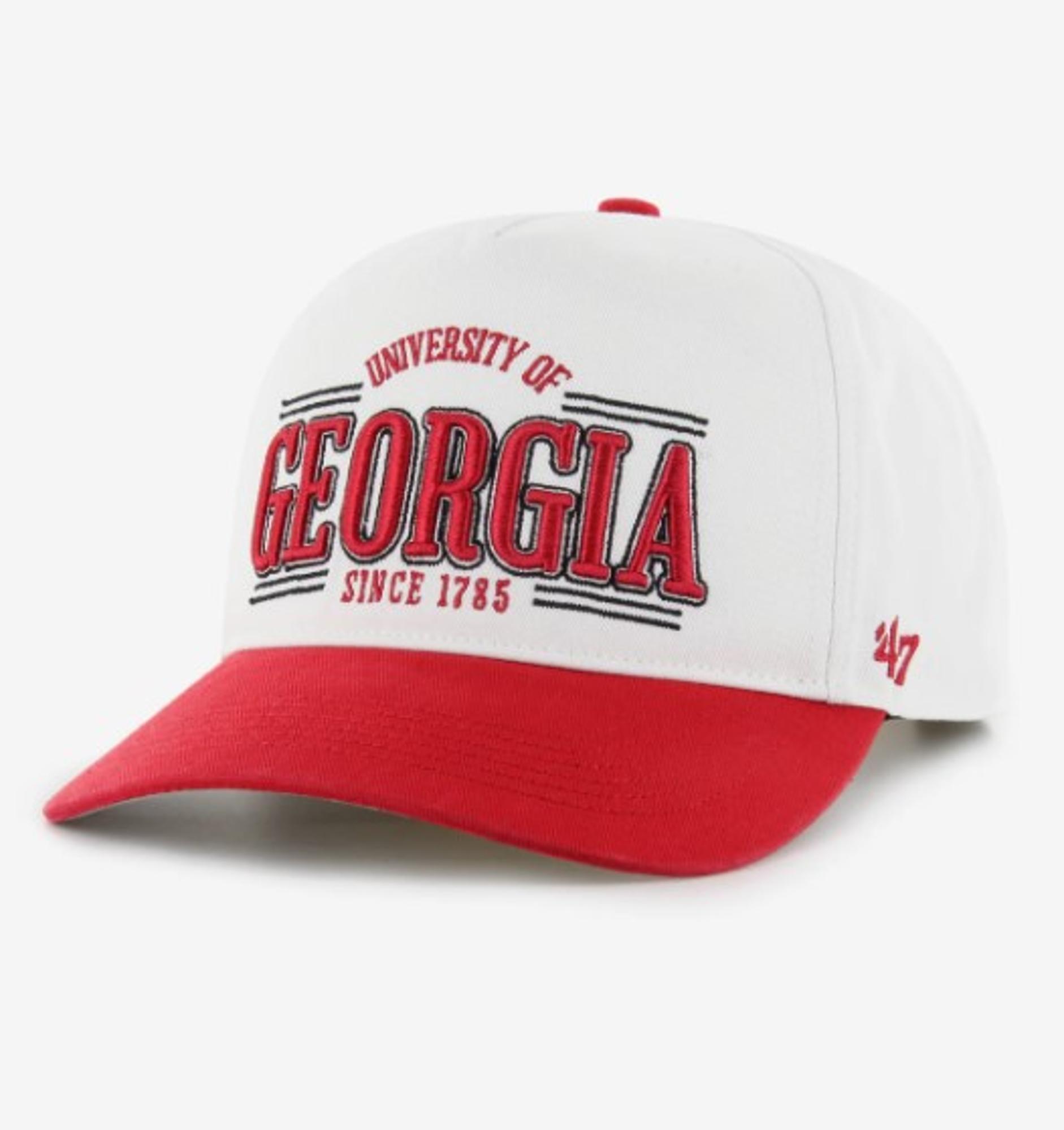 Georgia Bulldogs White Stream Line ` 47 Hitch Hat