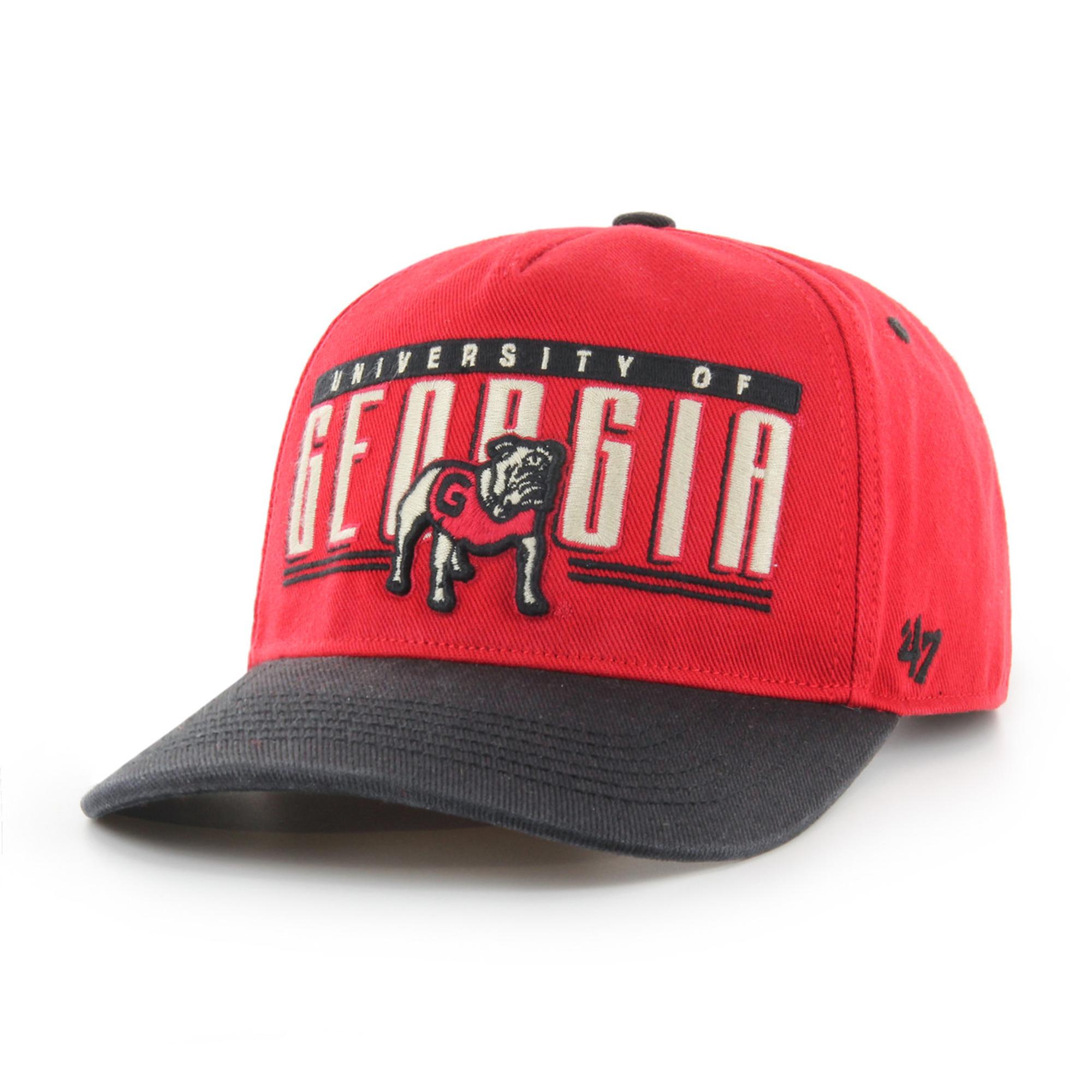 Georgia Bulldogs Red Double Header Baseline Hat