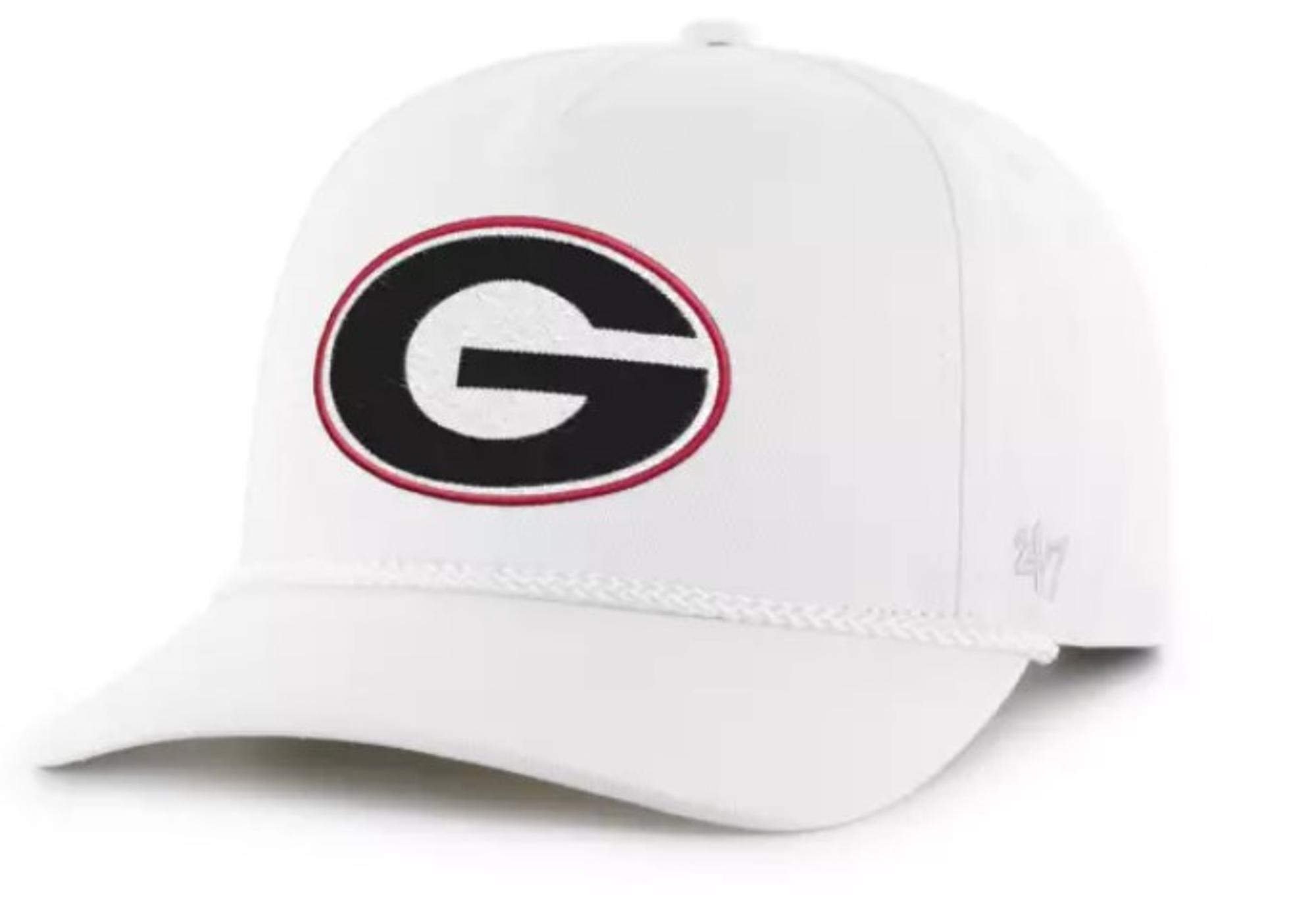 Georgia Bulldogs White Rope 47 Hitch Hat
