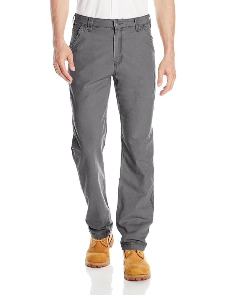 Men`s Rugged Flex Relaxed Fit Canvas Work Pant: GRAVEL_039