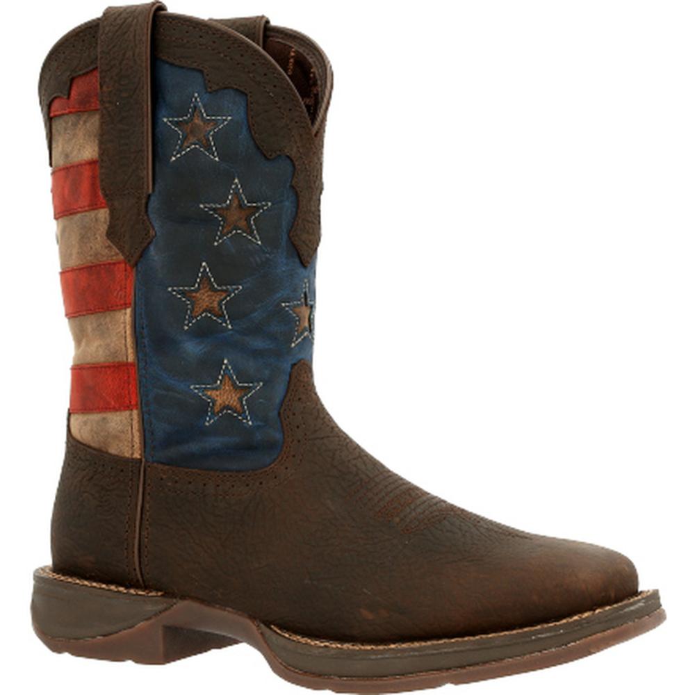 Rebel Vintage Flag Western Boots (Item #DDB0328)