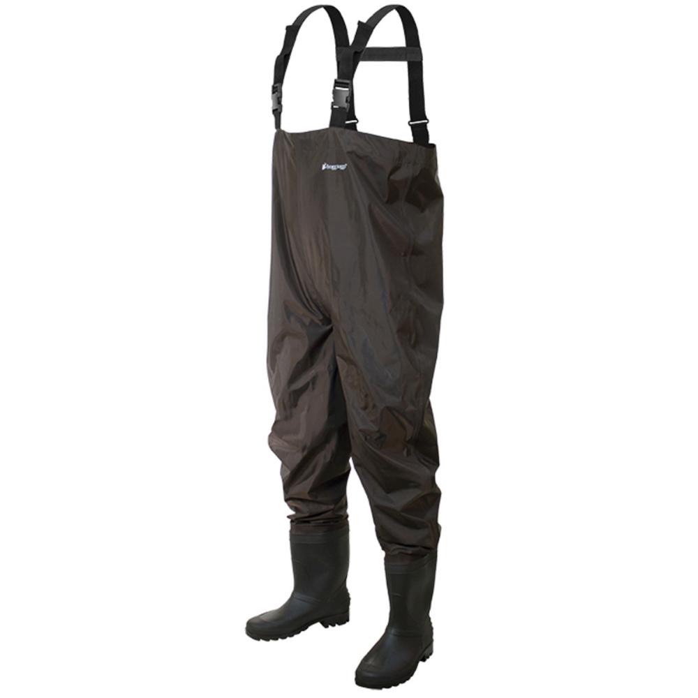 Men`s Rana II PVC Cleated Bootfoot Chest Wader: BROWN