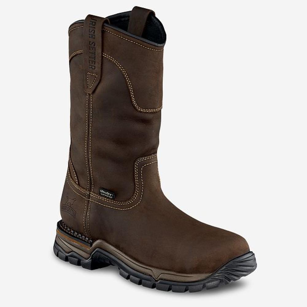 Irish Setter Two Harbors 11 Inch Pull on Boot: BROWN