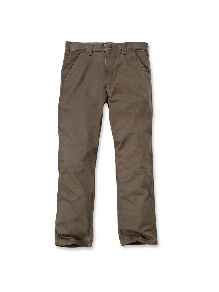 Men`s Relaxed Fit Twill Utility Work Pant: DARK_COFFEE
