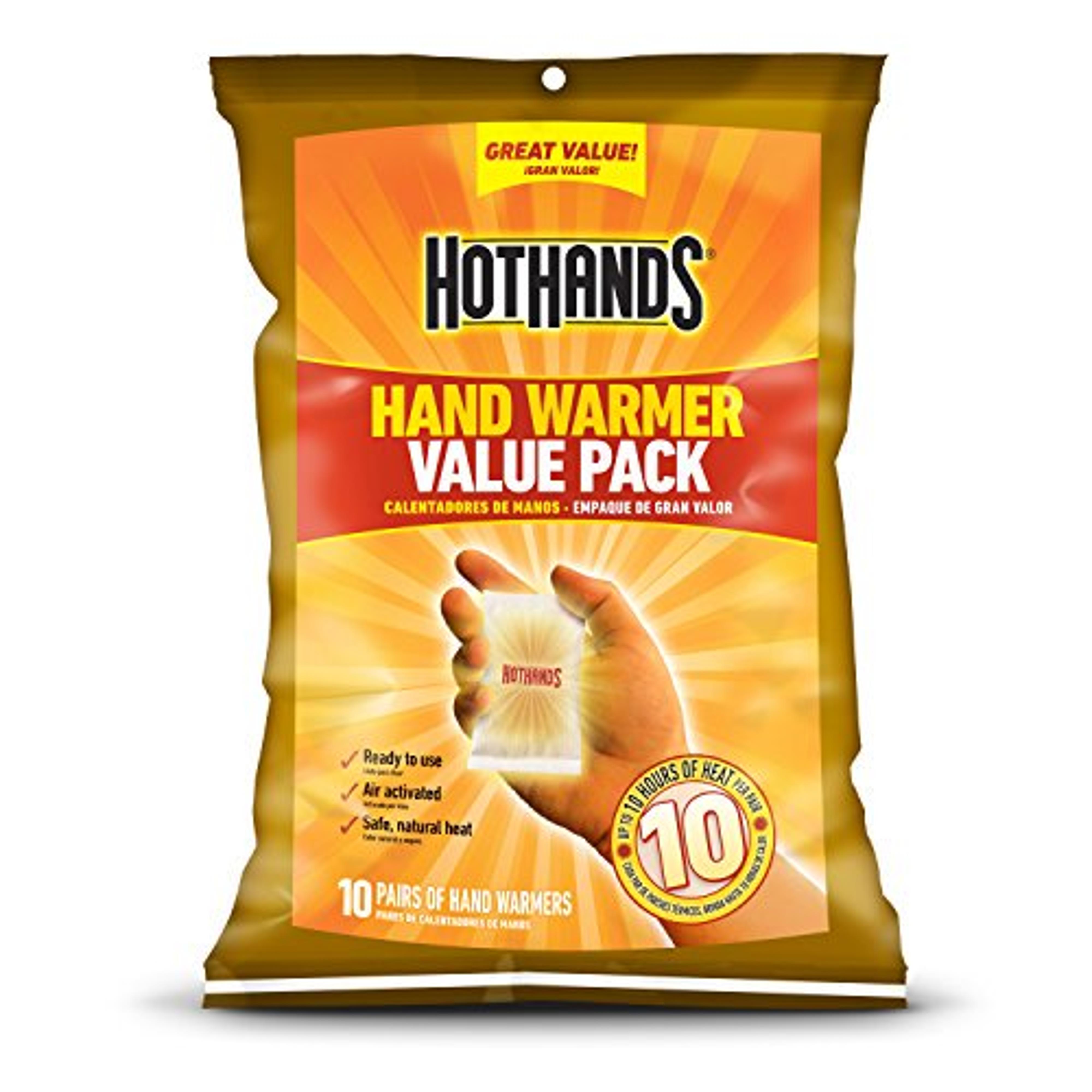  Hot Hands Hand Warmer Value Pack 10 Pair
