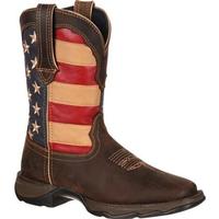Lady Rebel Patriotic Pull-On Western Flag Boots (Item #RD4414)