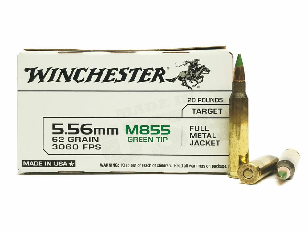 Winchester 5.56MM 62GR FMJ - 20RD (Item #WIN-WM855K)