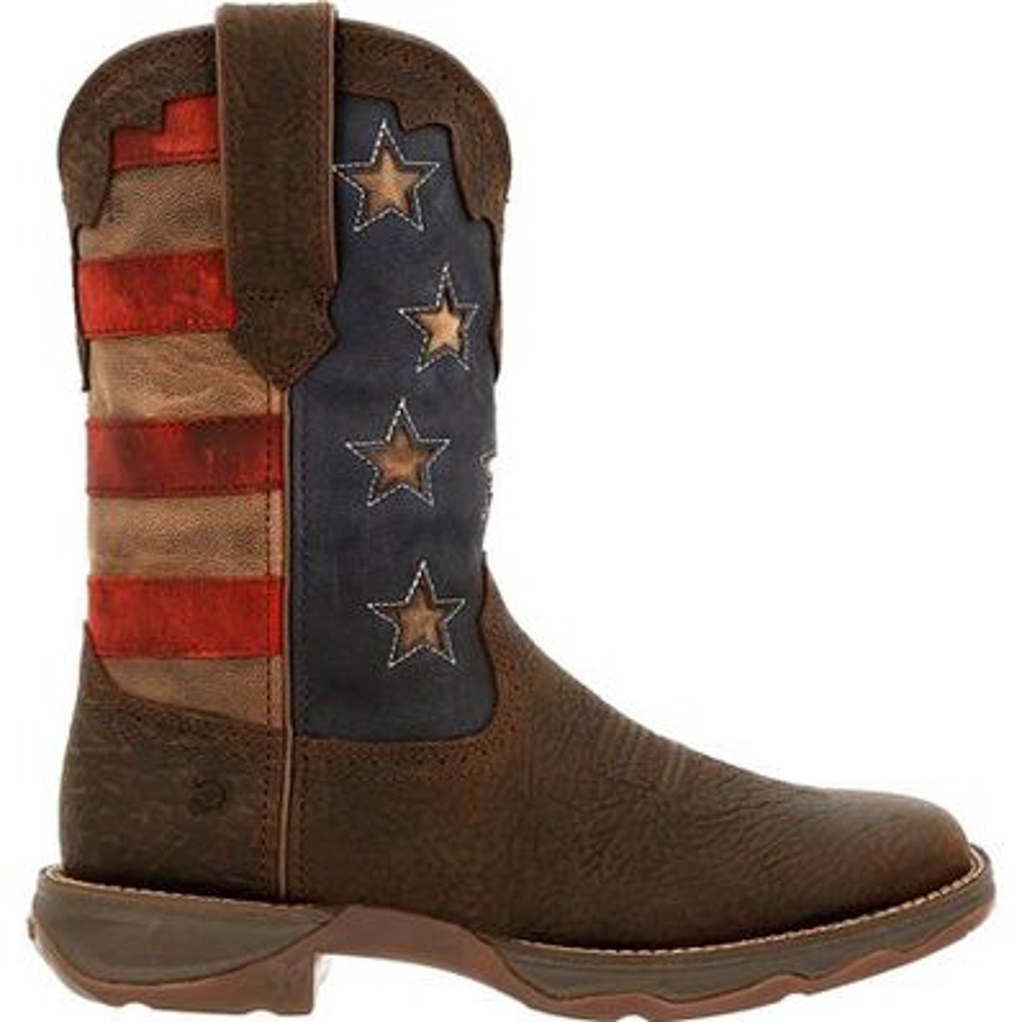 Lady Rebel Vintage Flag Western Boots